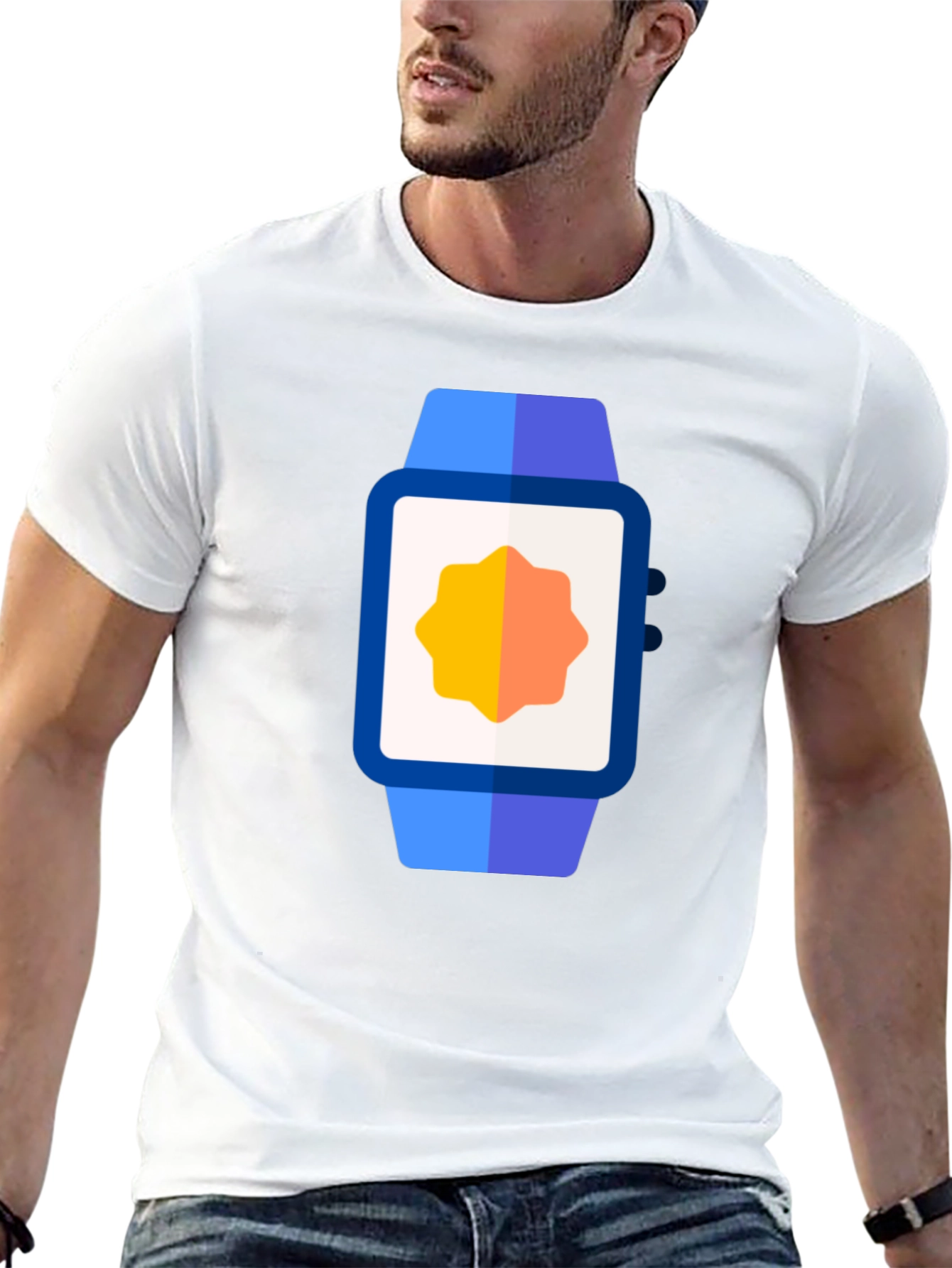 Smartwatch Graphic Tee - Modern Casual Style