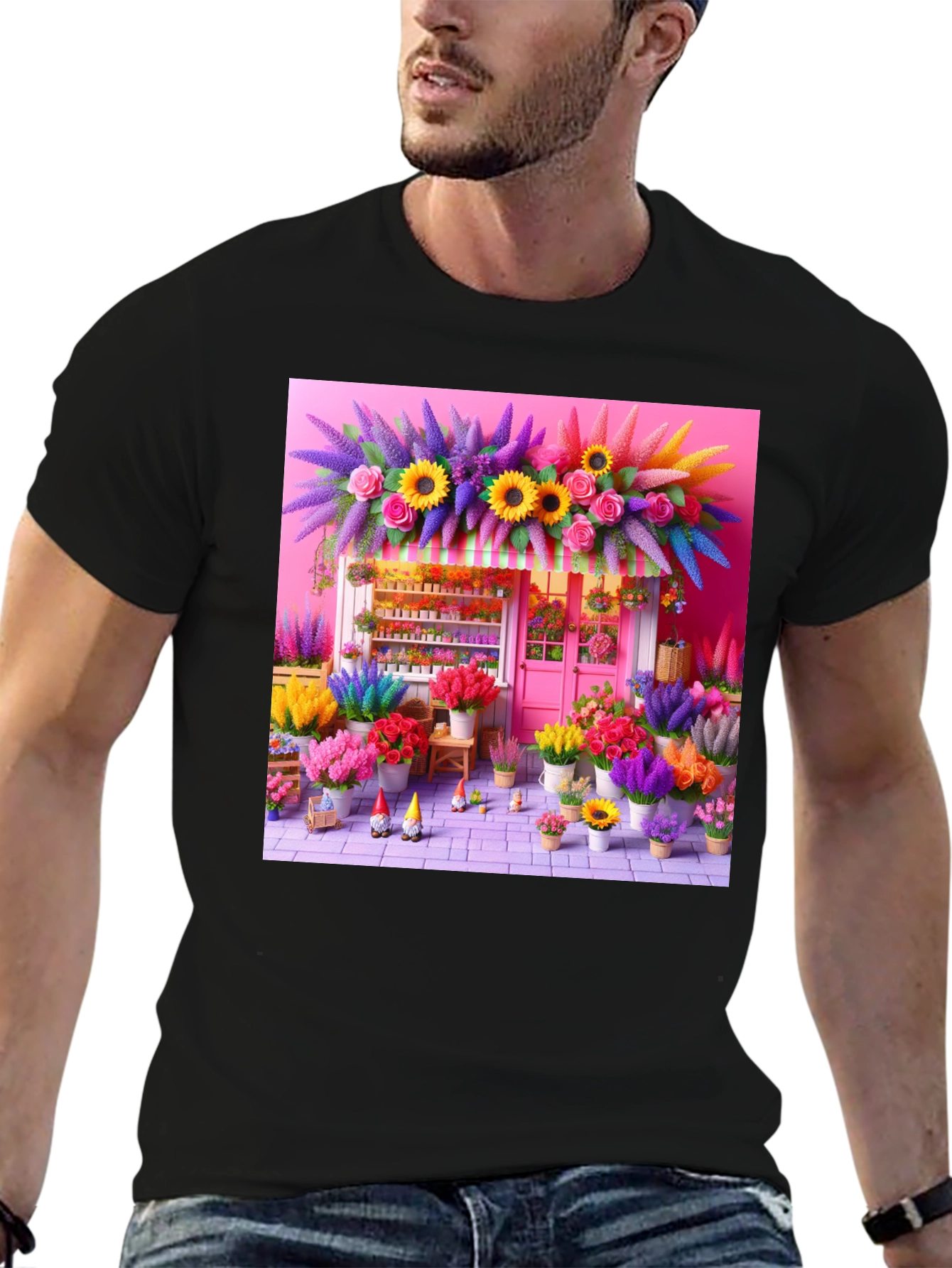Floral Shop Graphic T-Shirt