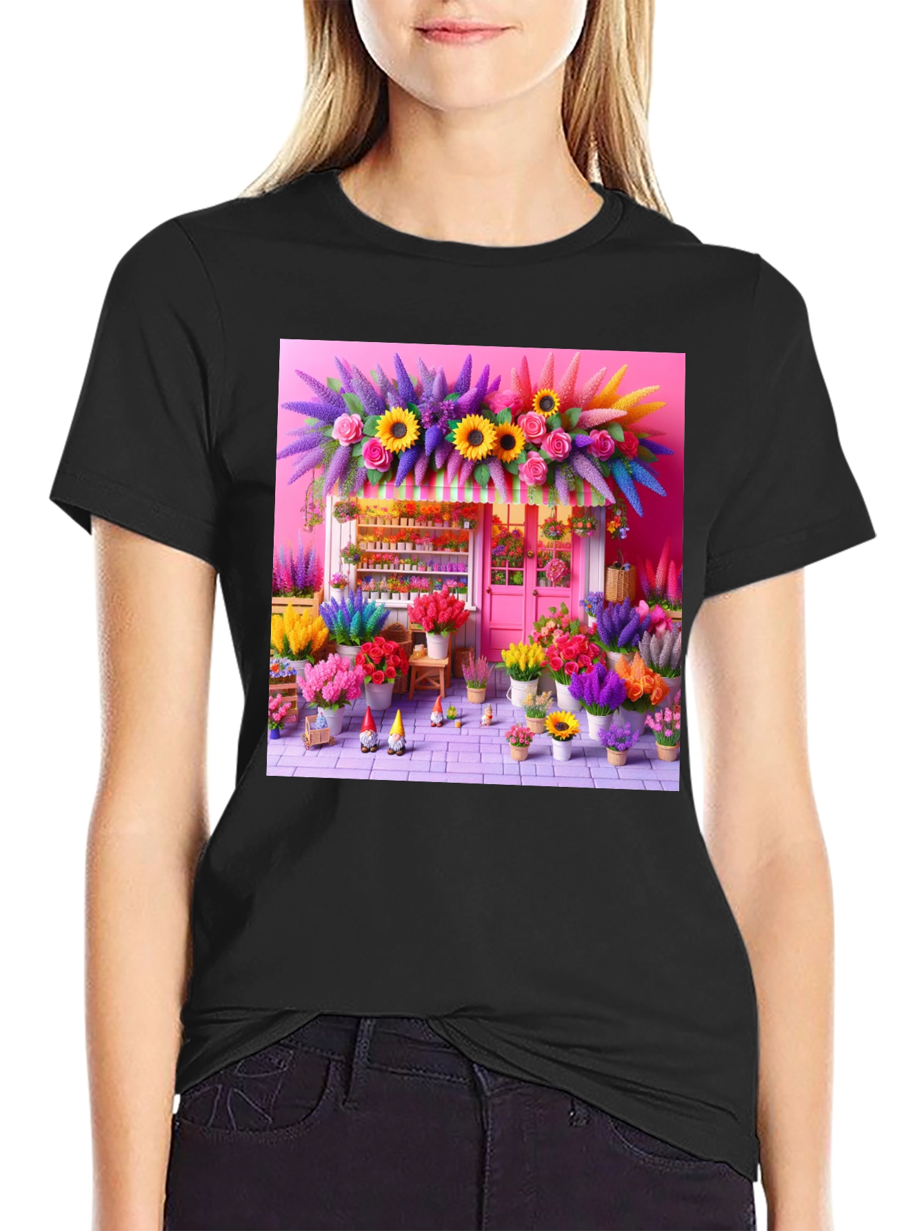 Floral Shop Graphic T-Shirt