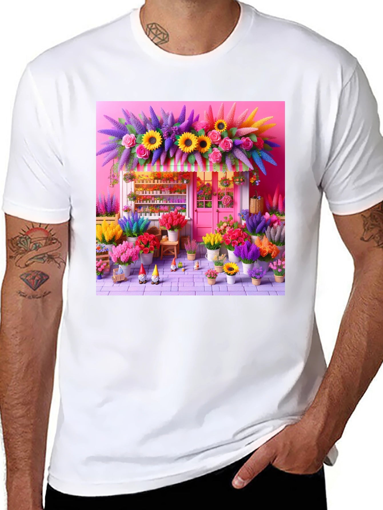Floral Shop Graphic T-Shirt