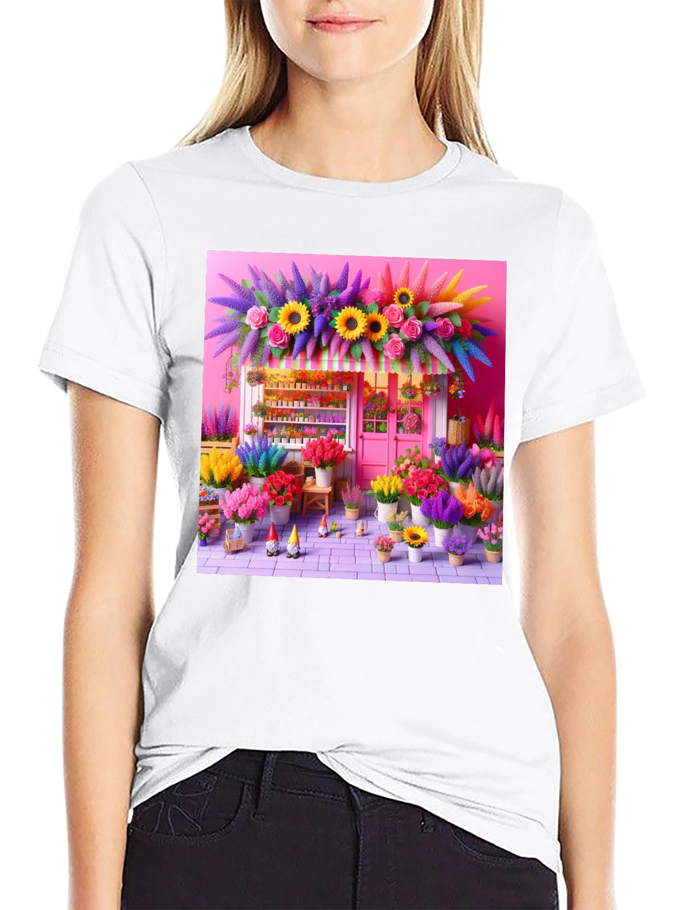 Floral Shop Graphic T-Shirt