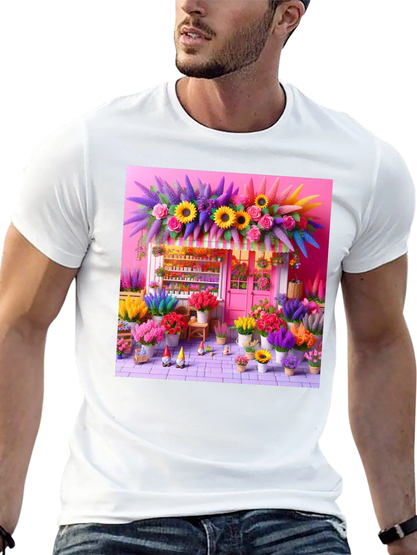 Floral Shop Graphic T-Shirt