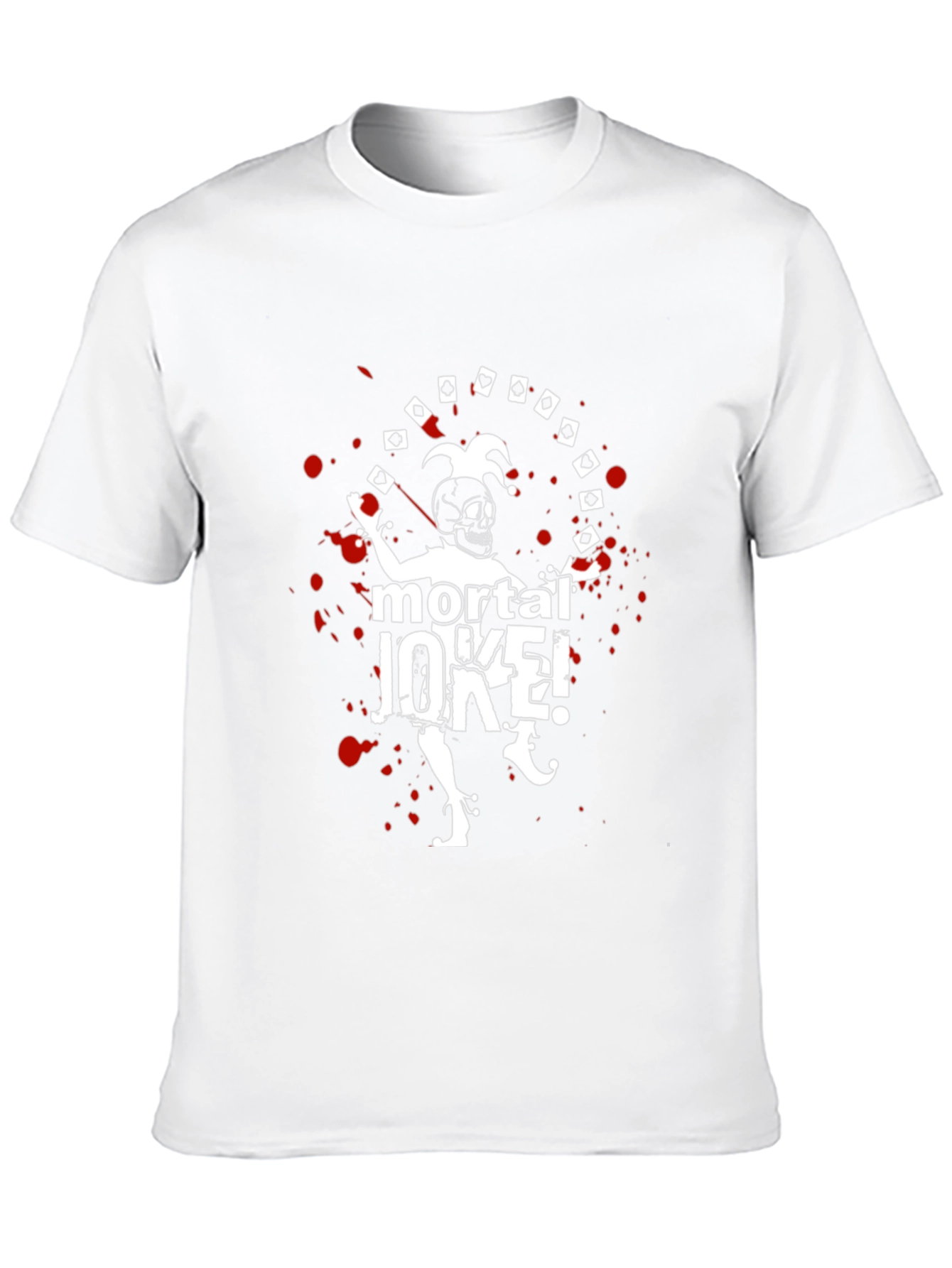 Mortal Joke Graphic T-Shirt - Skull Jester Design