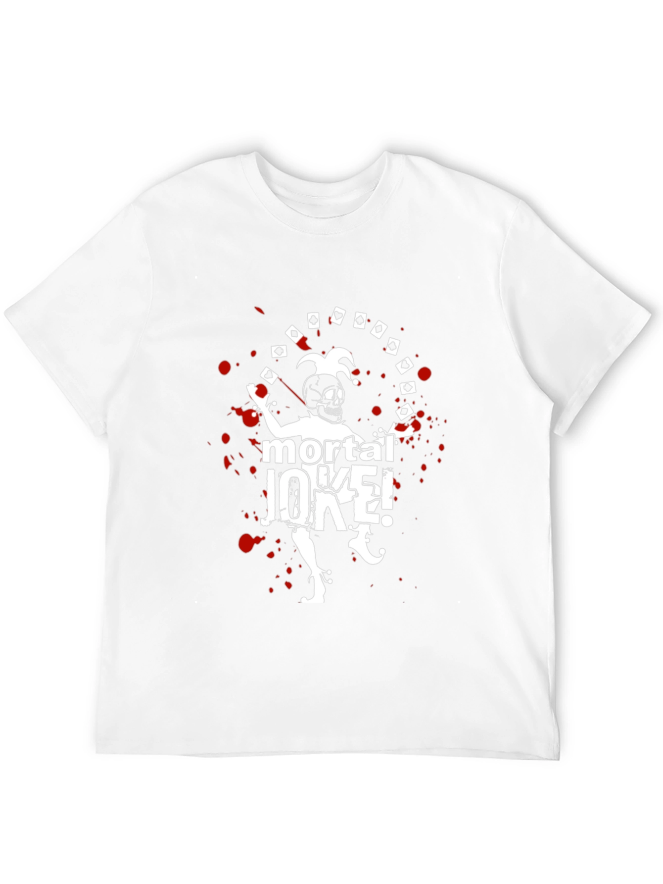 Mortal Joke Graphic T-Shirt - Skull Jester Design