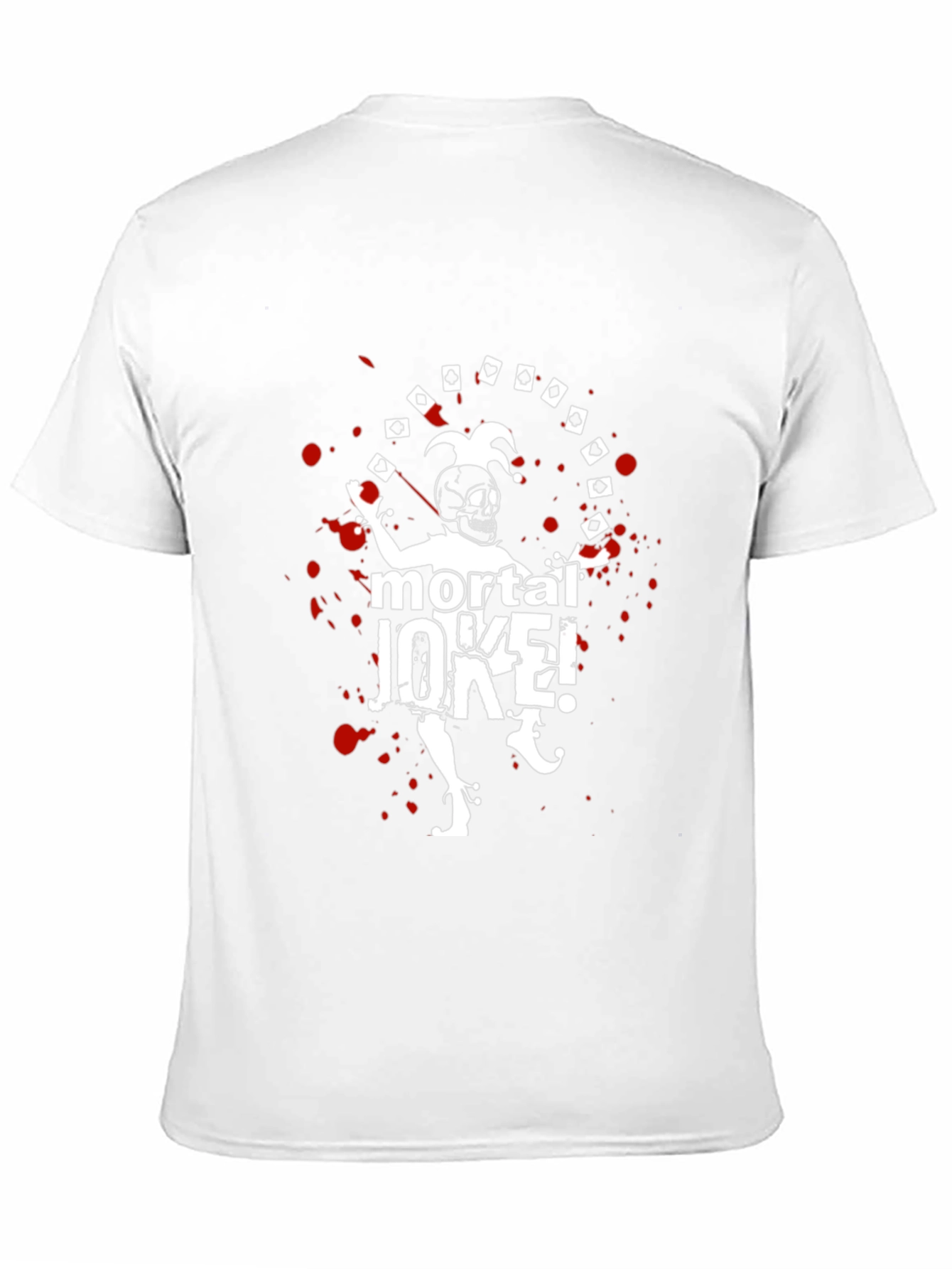 Mortal Joke Graphic T-Shirt - Skull Jester Design