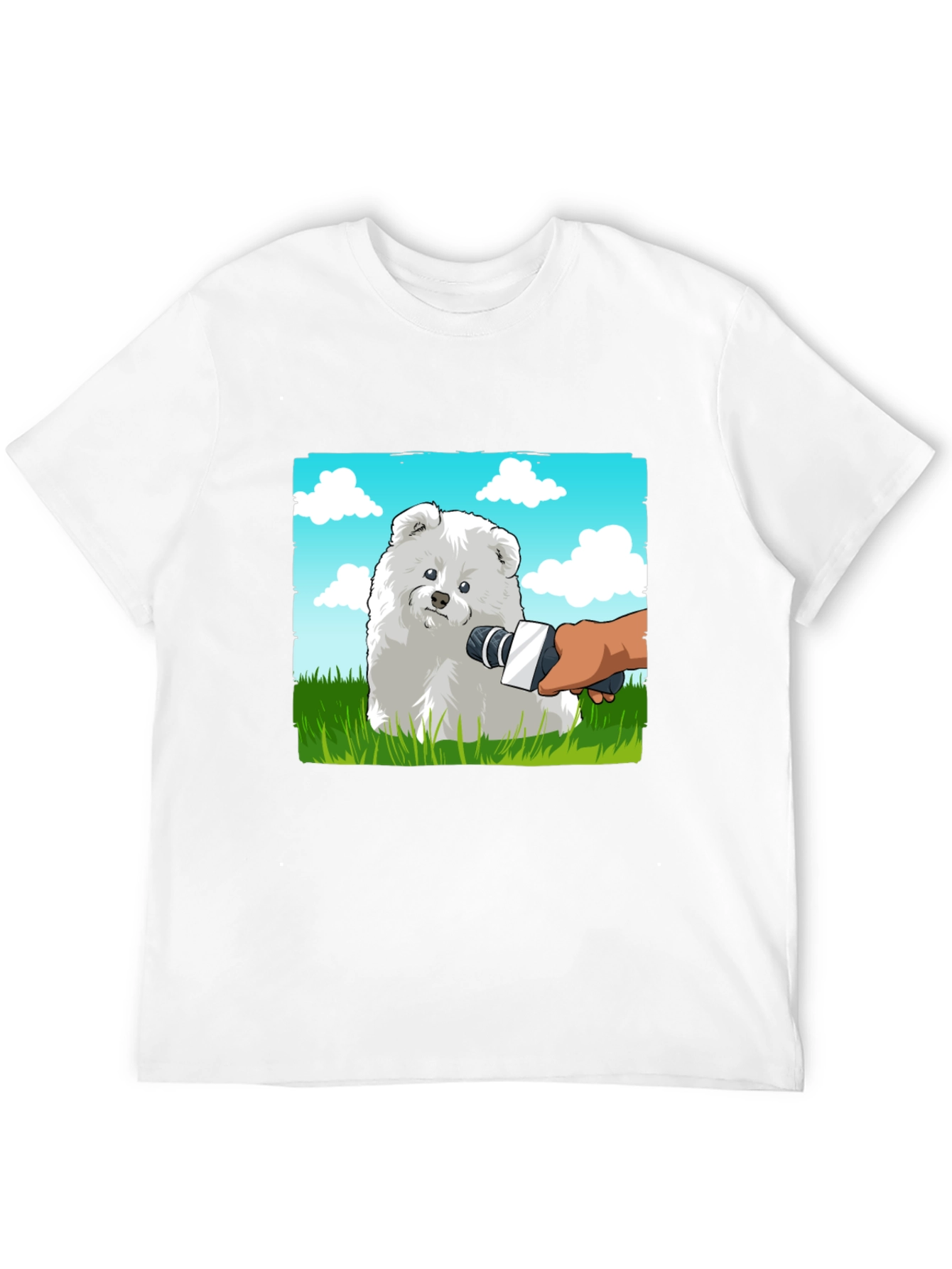 Dog Interview Graphic Tee - Funny Pet Lover Shirt