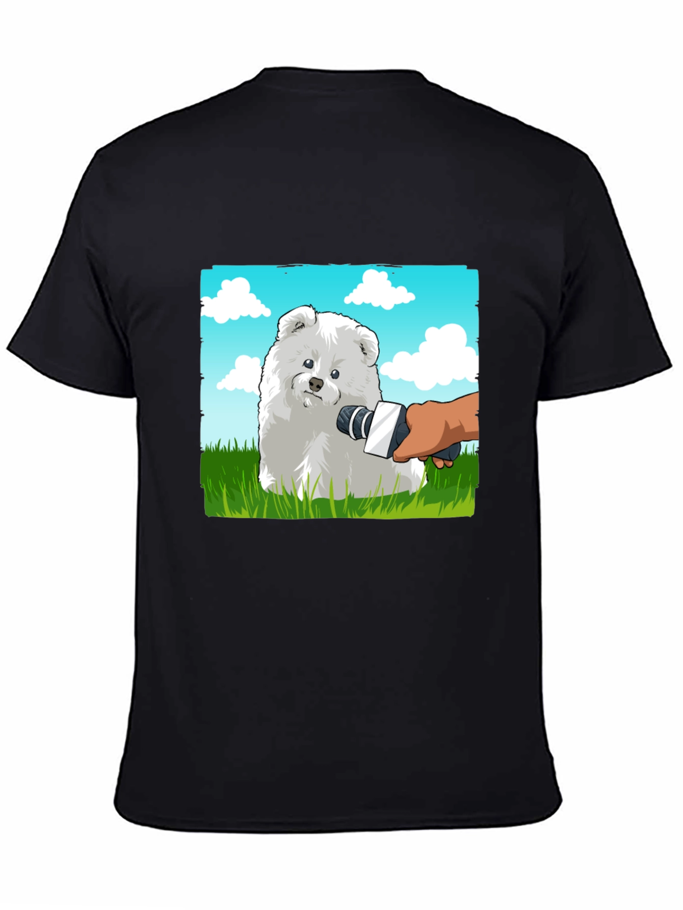 Dog Interview Graphic Tee - Funny Pet Lover Shirt