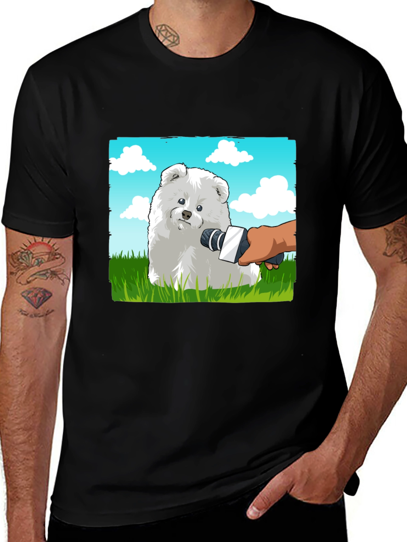 Dog Interview Graphic Tee - Funny Pet Lover Shirt