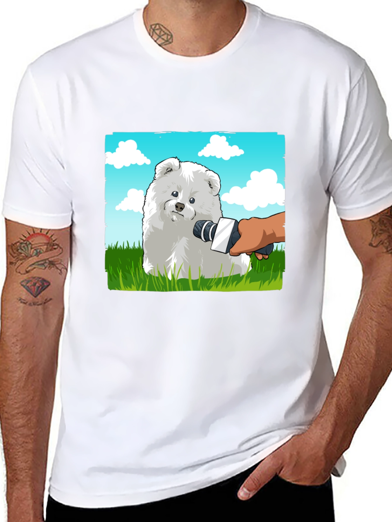 Dog Interview Graphic Tee - Funny Pet Lover Shirt