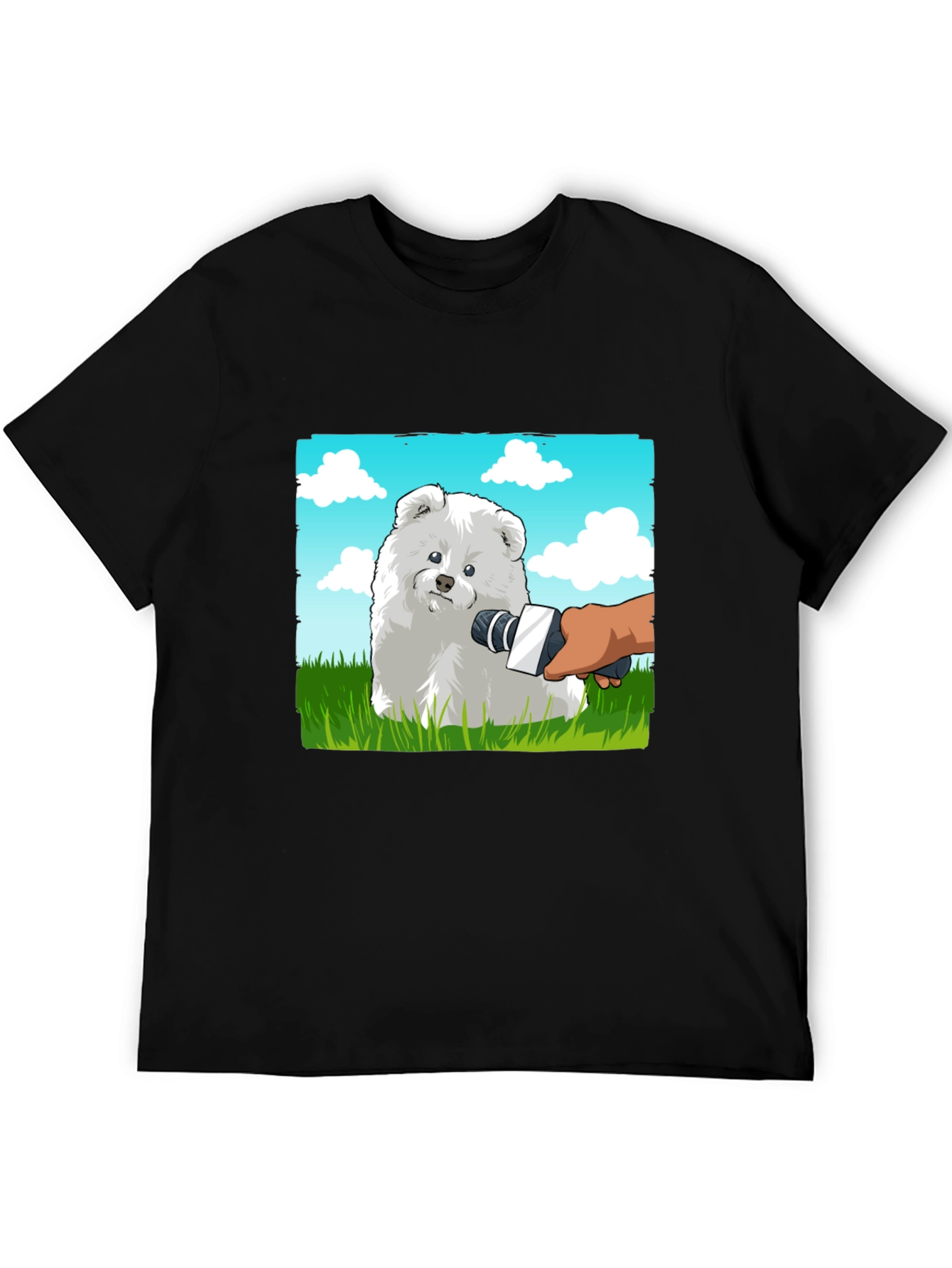Dog Interview Graphic Tee - Funny Pet Lover Shirt