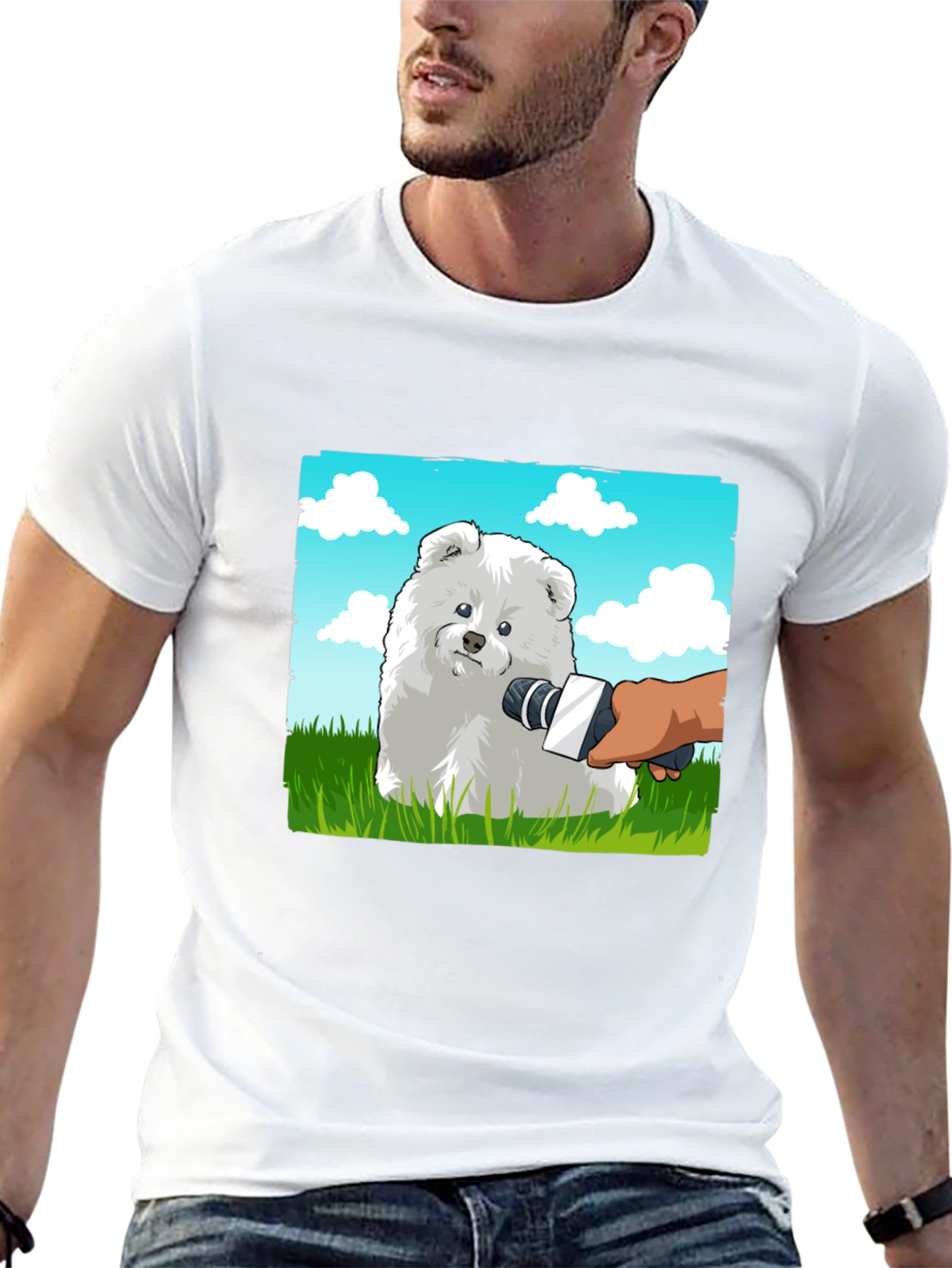 Dog Interview Graphic Tee - Funny Pet Lover Shirt