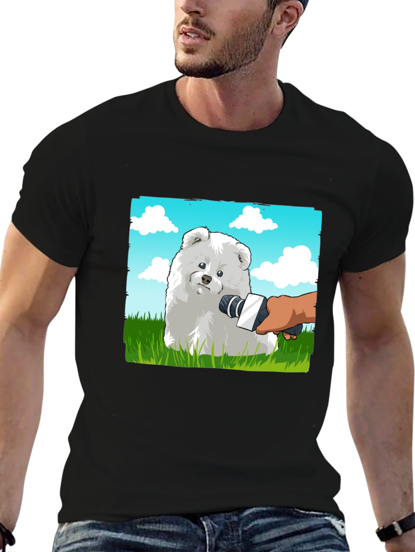 Dog Interview Graphic Tee - Funny Pet Lover Shirt
