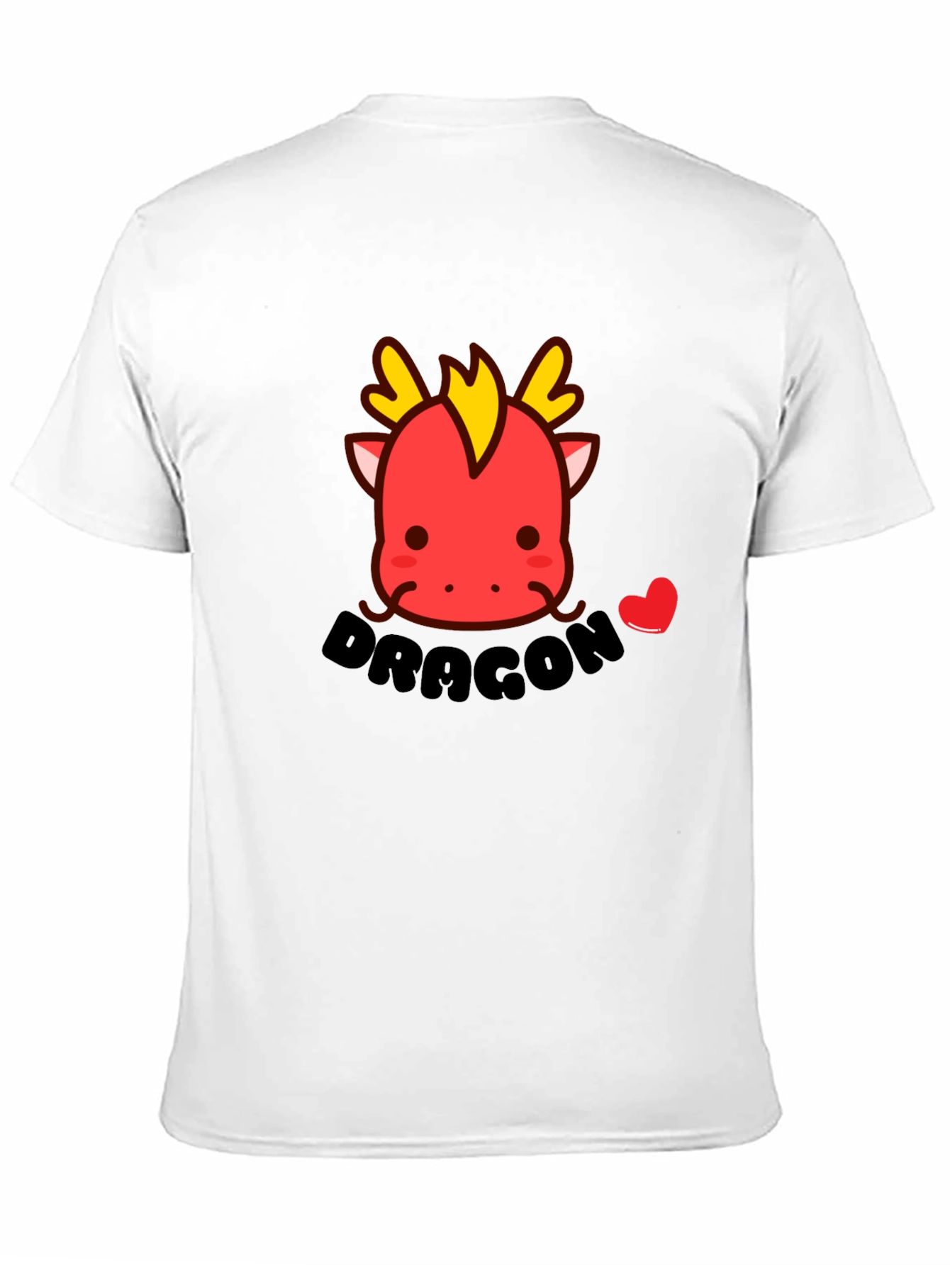 Cute Dragon T-Shirt - Black Cotton Tee