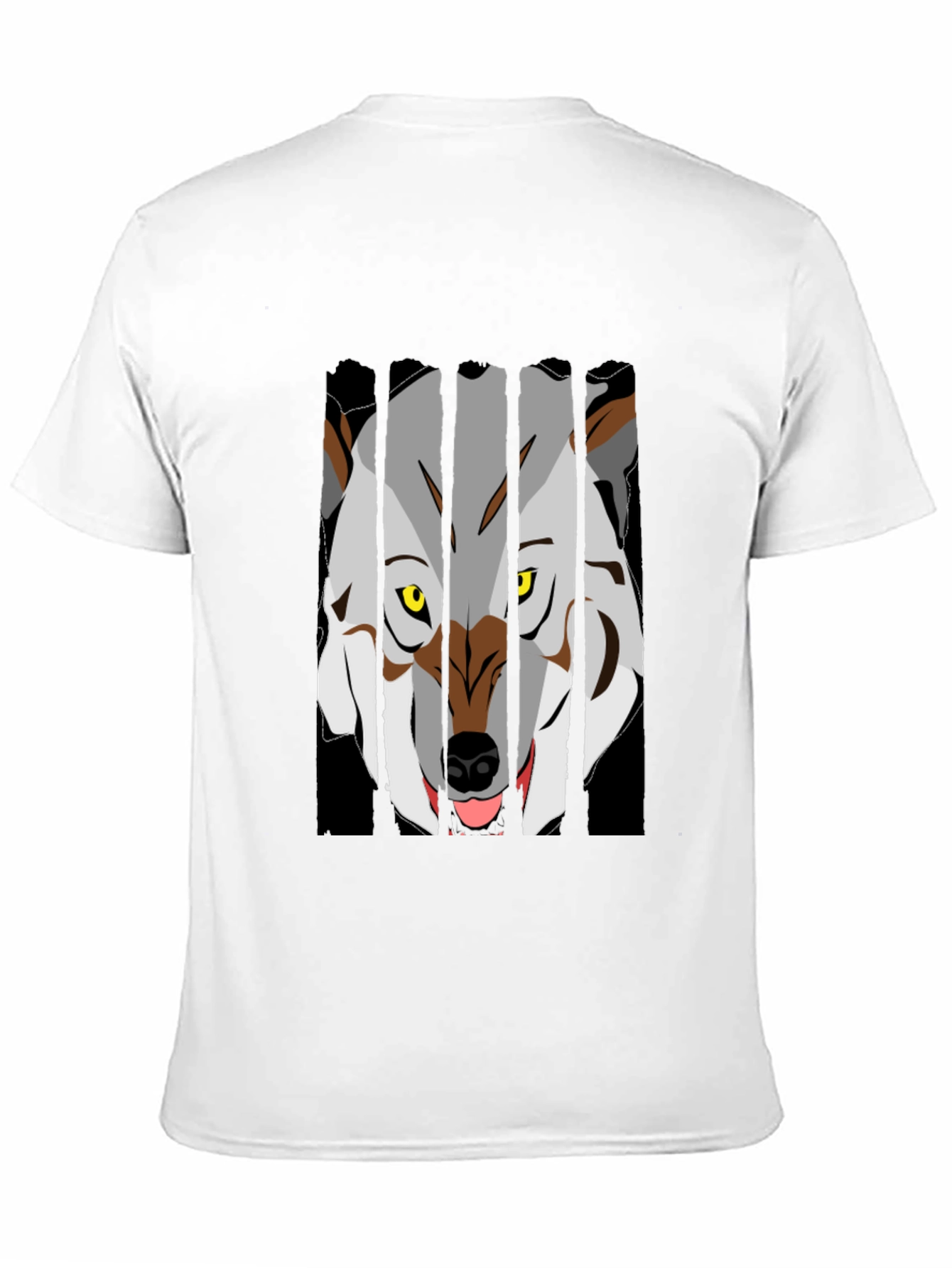 Wolf Graphic T-Shirt - Black Crew Neck Tee