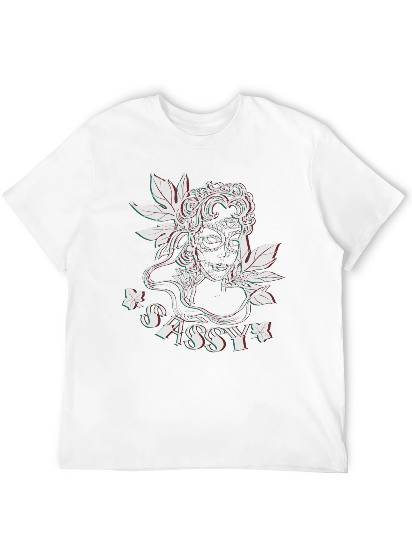 Sassy Sugar Skull Graphic Tee - Black