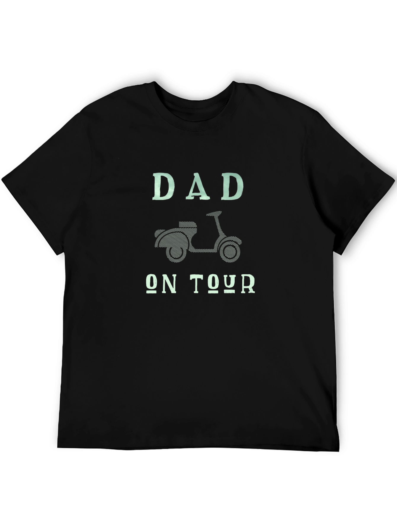 Dad On Tour Black Graphic Tee