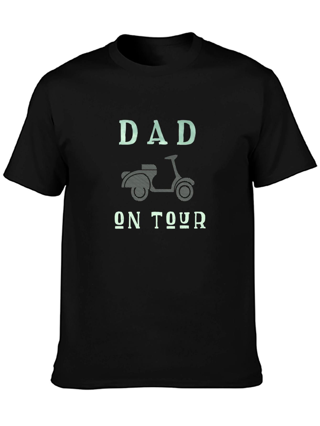 Dad On Tour Black Graphic Tee
