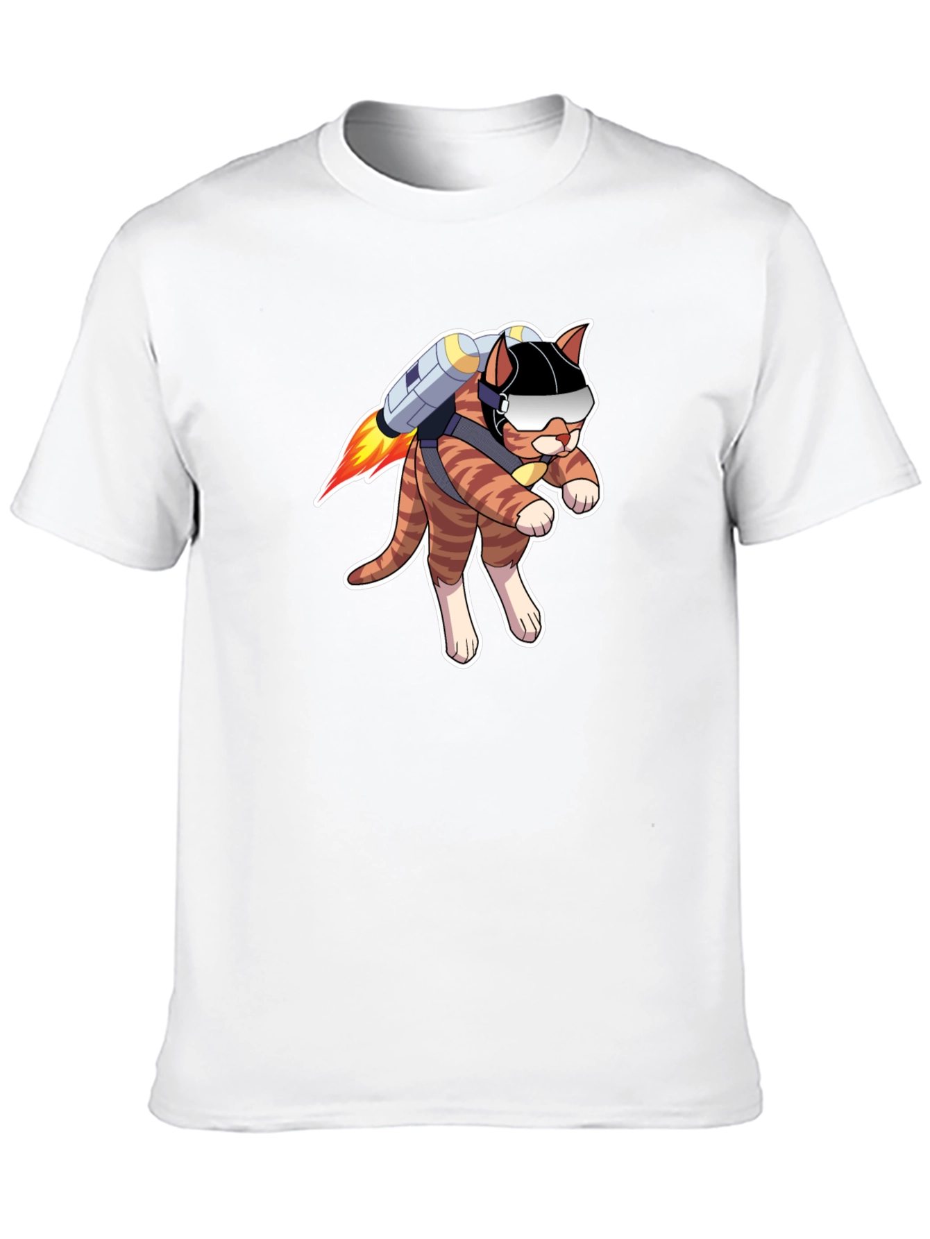 Jetpack Cat T-Shirt - Fly High in Style!