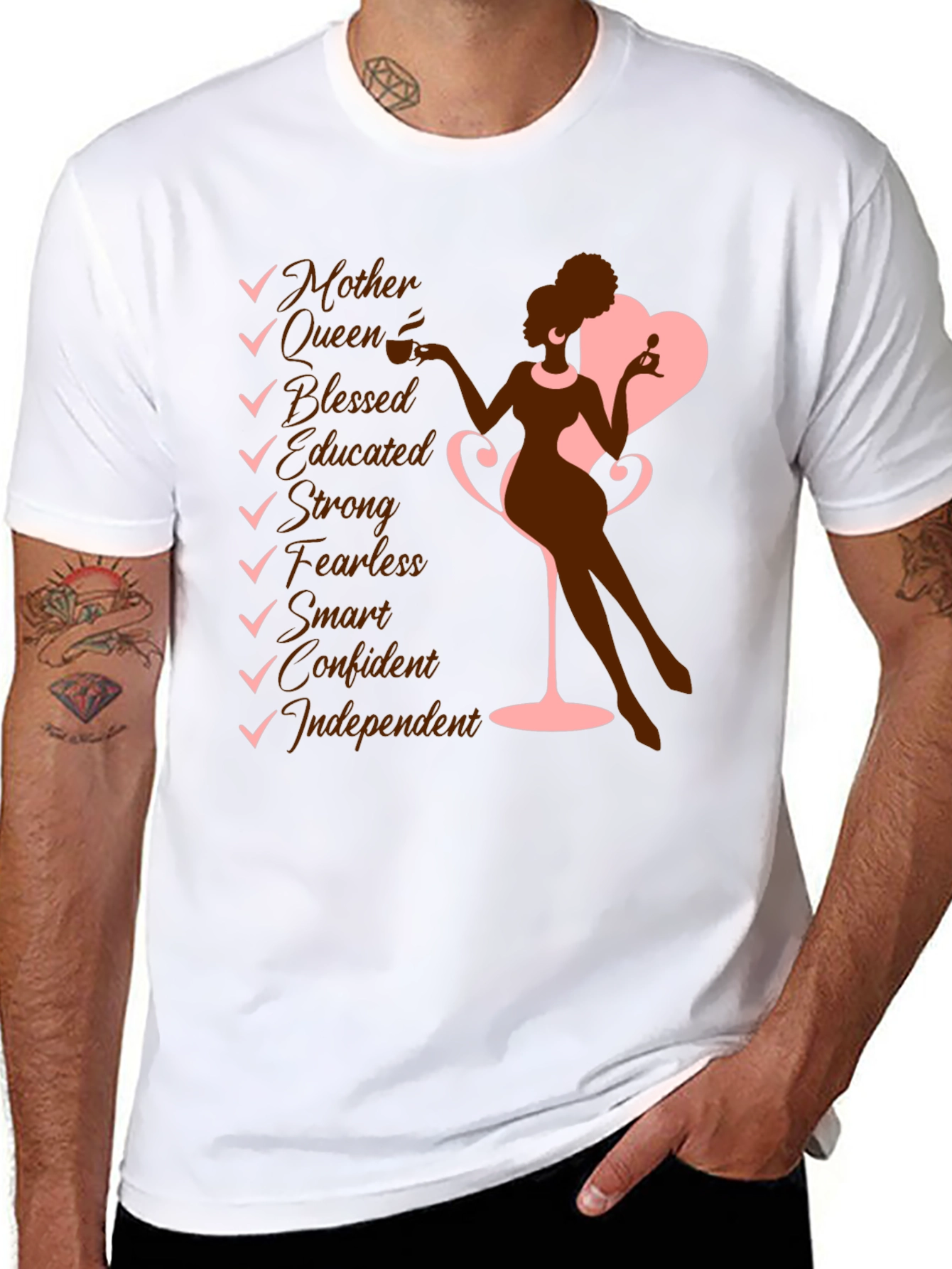 Empowered Woman Graphic Tee - Mother Queen Confident
