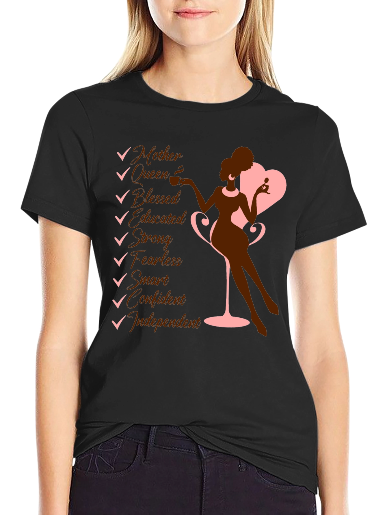 Empowered Woman Graphic Tee - Mother Queen Confident