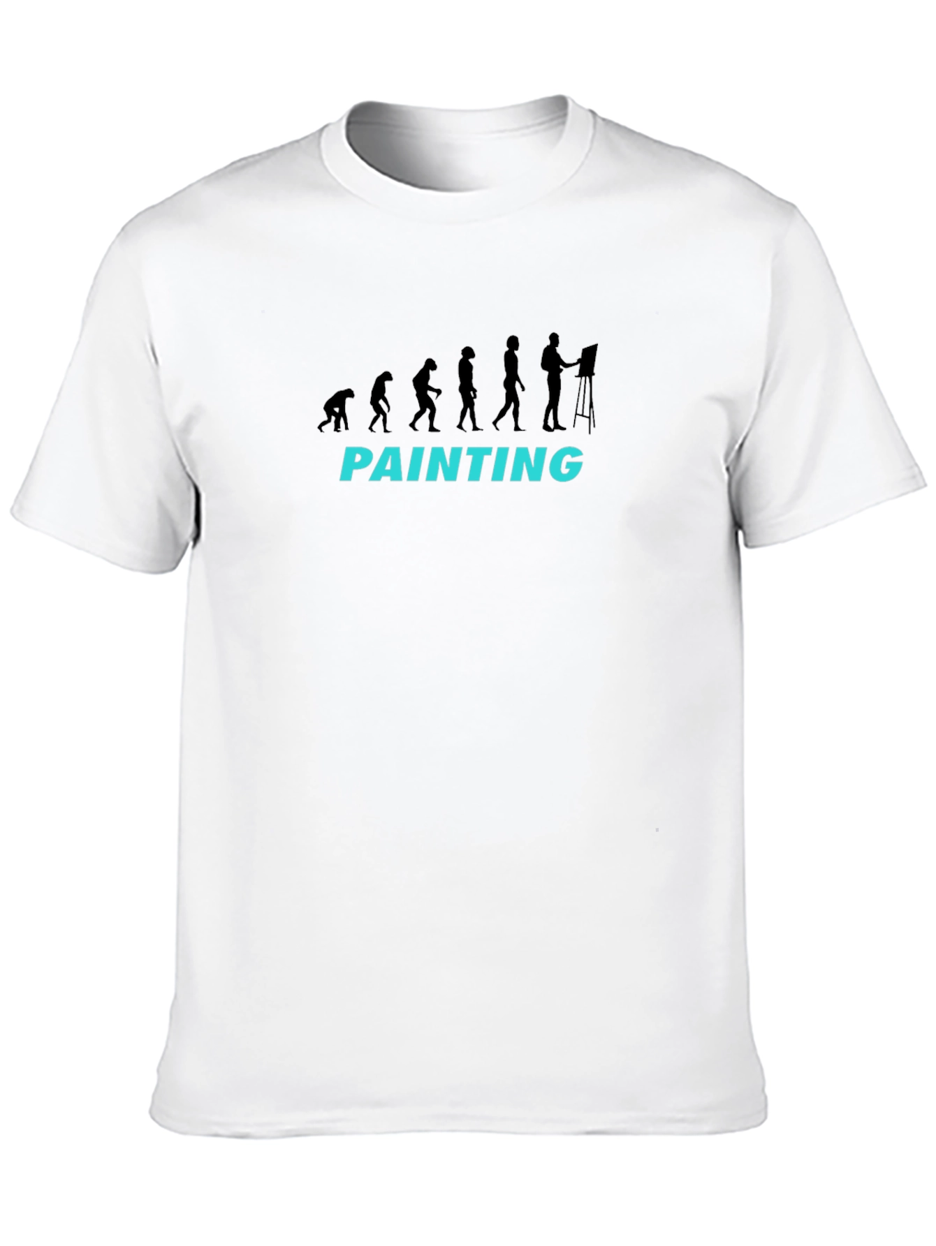 Evolution of Painting Black T-Shirt