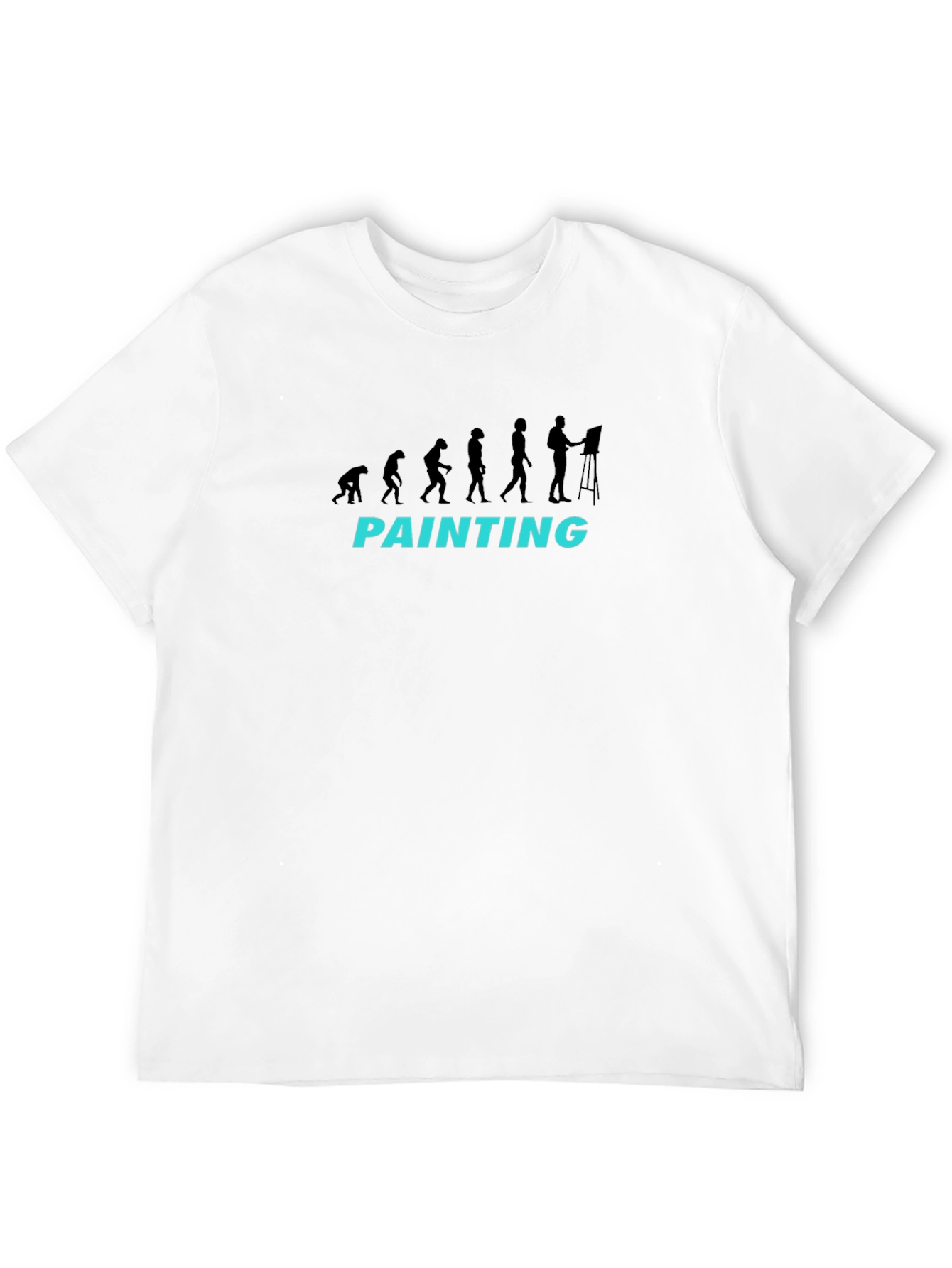 Evolution of Painting Black T-Shirt