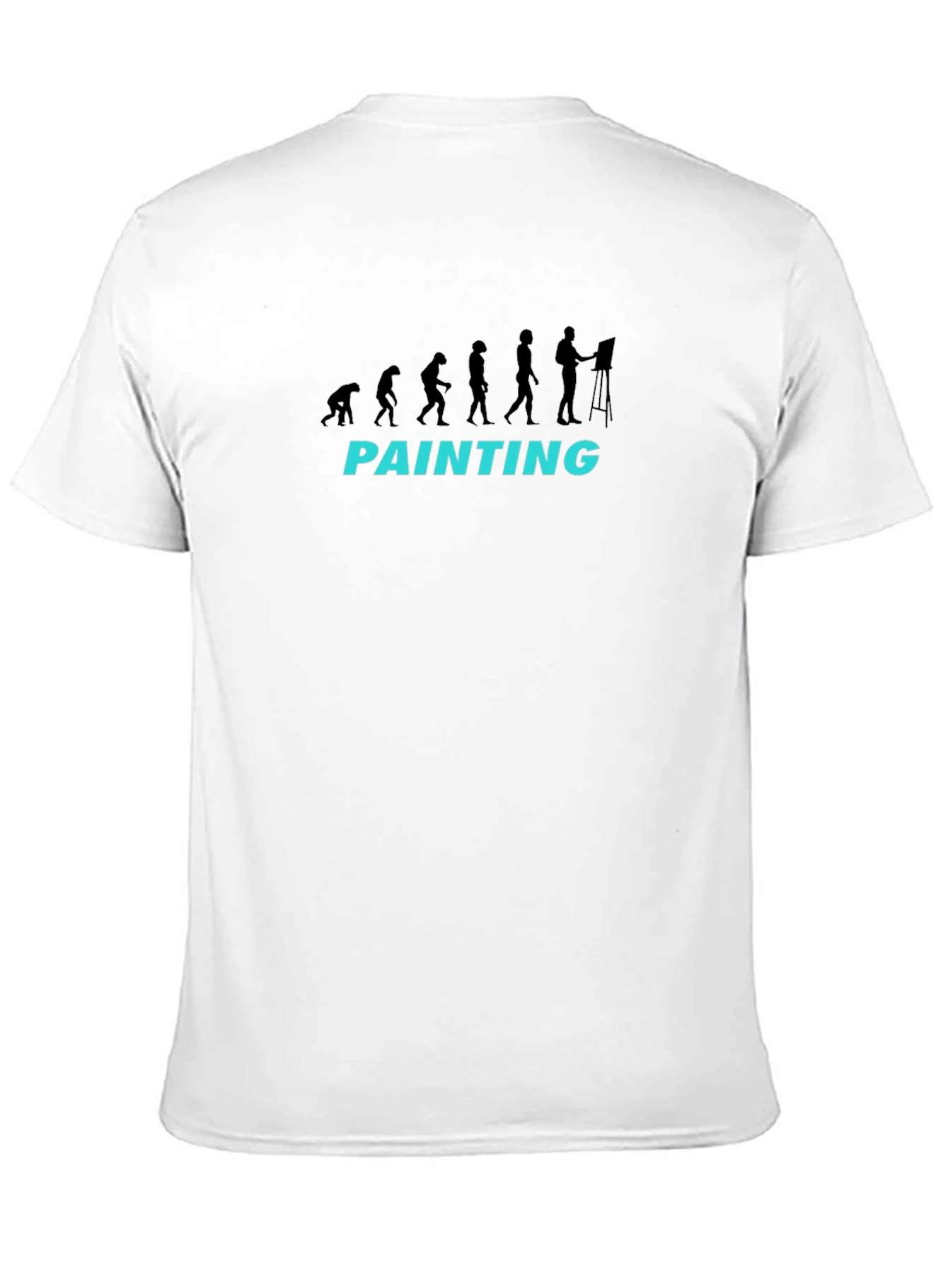 Evolution of Painting Black T-Shirt