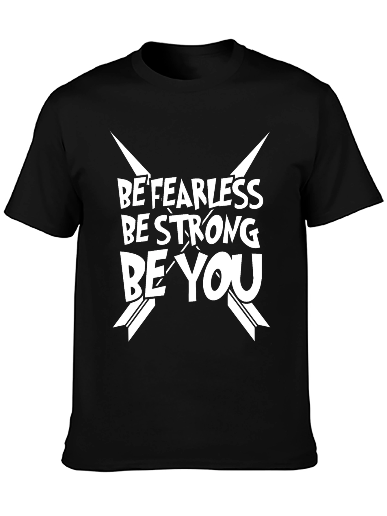 Be Fearless Graphic Tee - Black