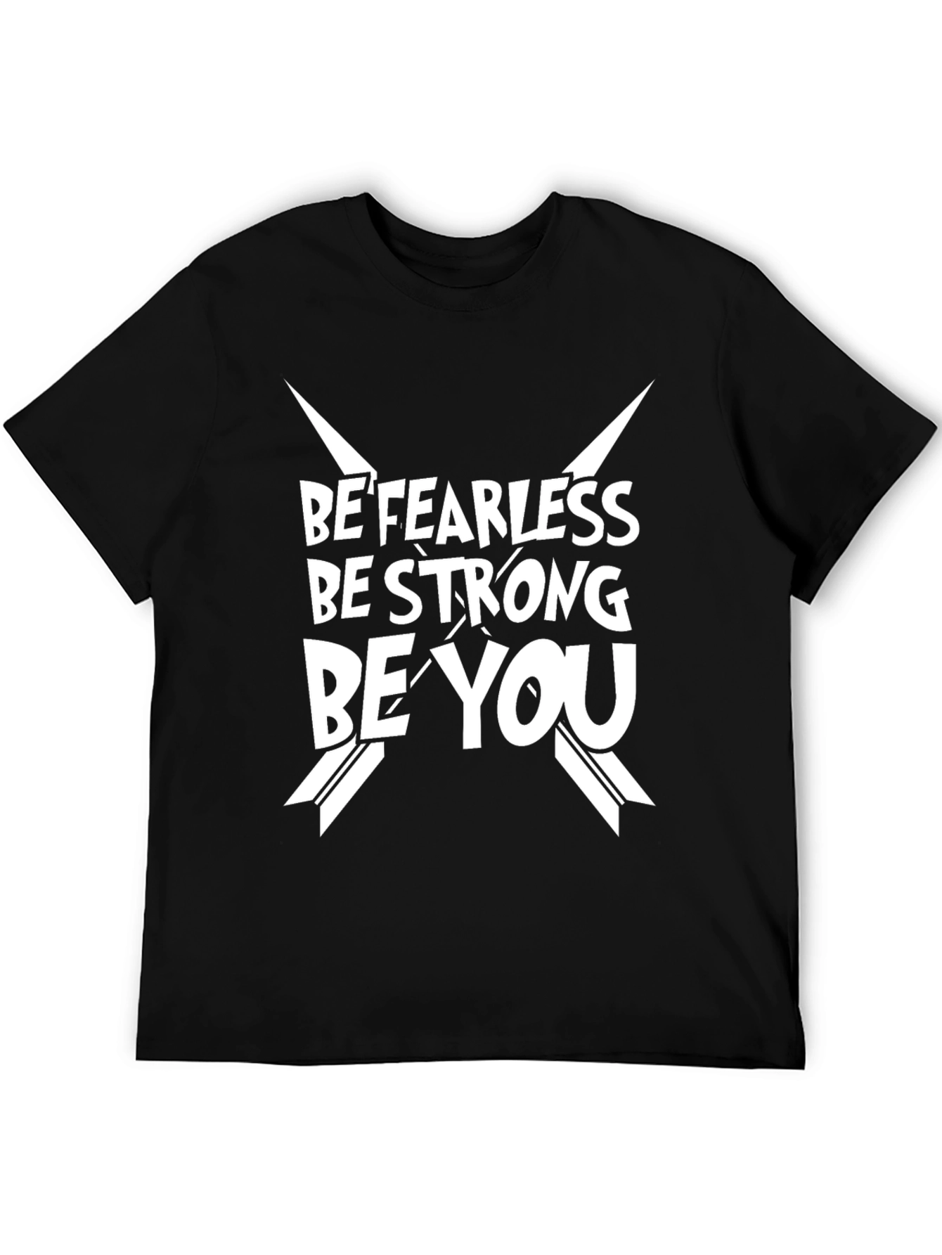 Be Fearless Graphic Tee - Black