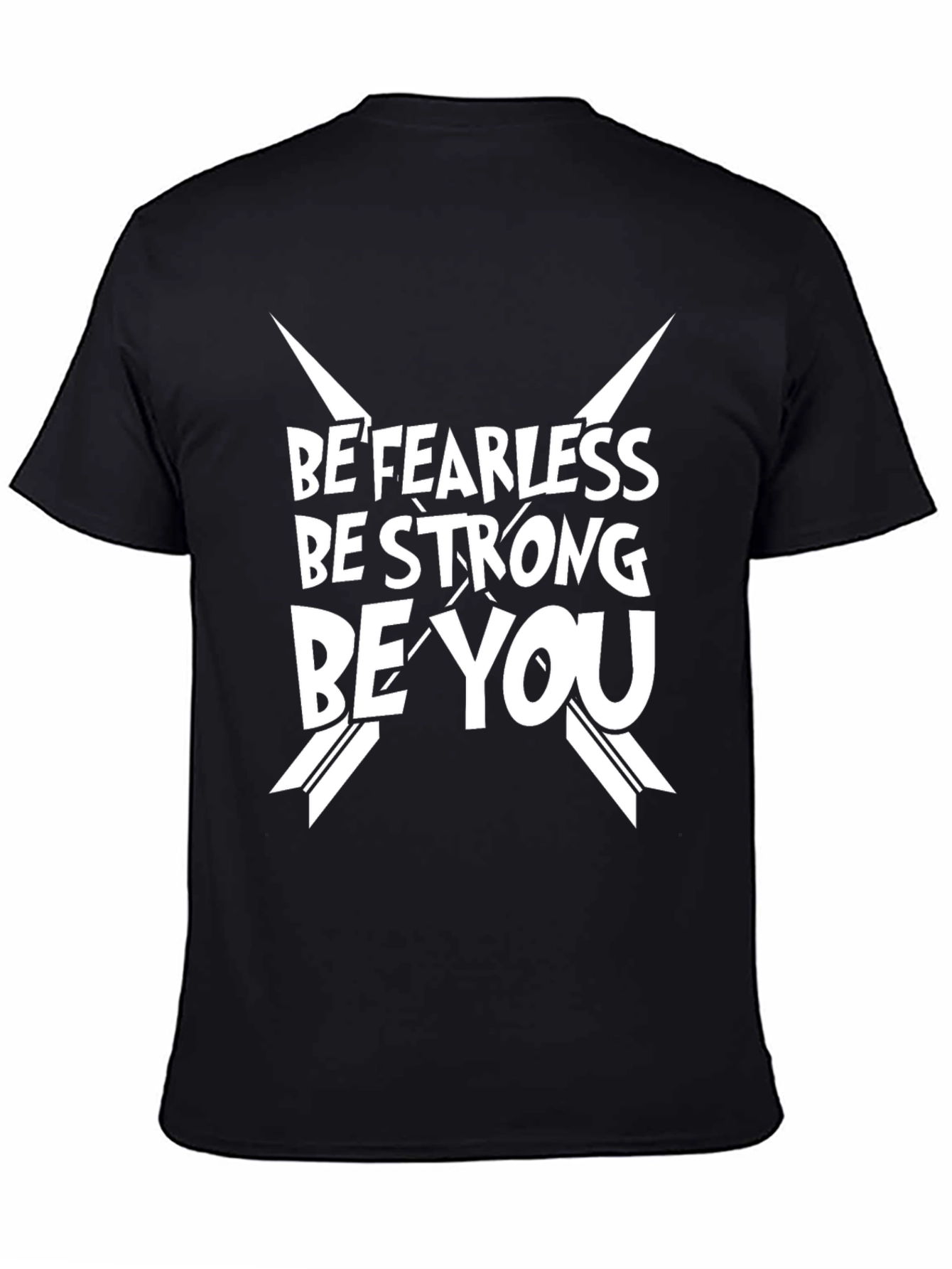 Be Fearless Graphic Tee - Black