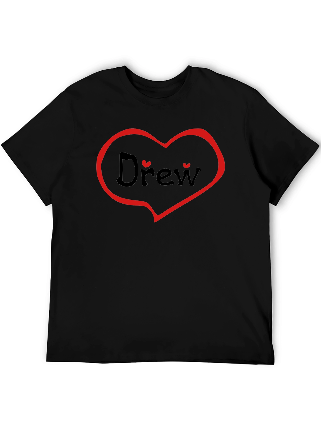 Drew Heart T-Shirt - Personalized Valentines Day Gift