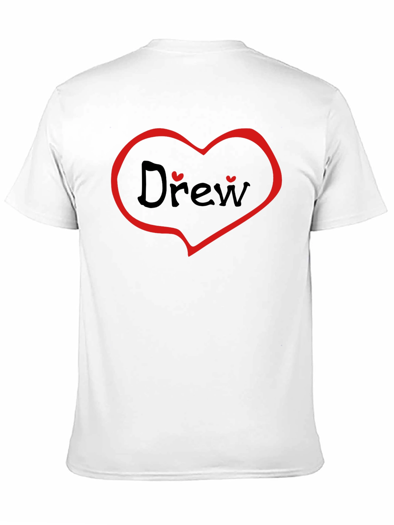 Drew Heart T-Shirt - Personalized Valentines Day Gift