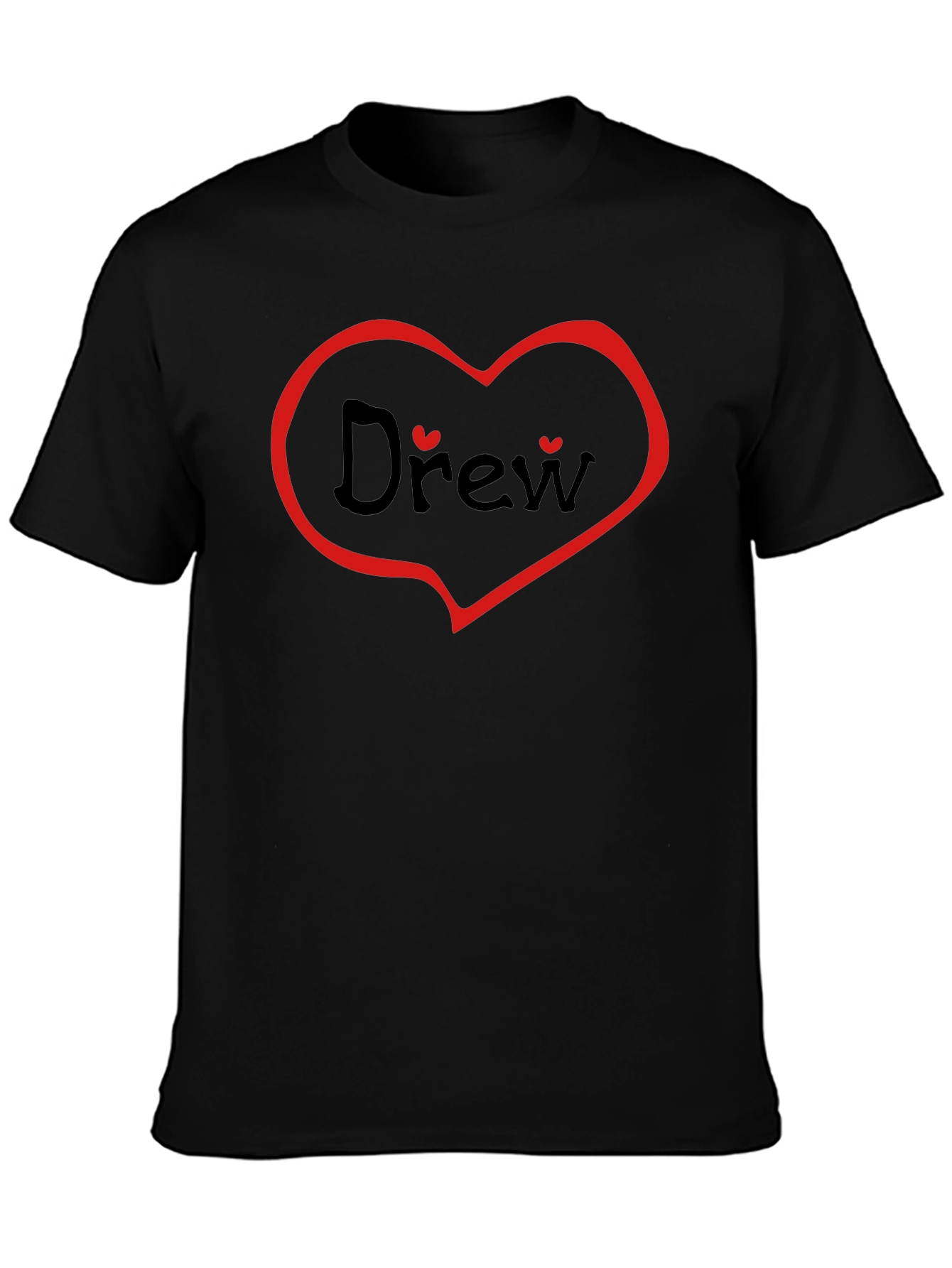 Drew Heart T-Shirt - Personalized Valentines Day Gift