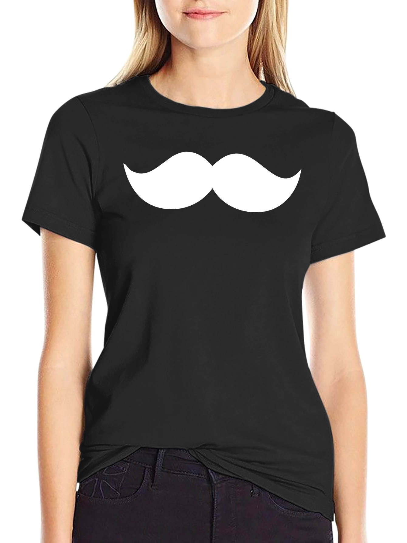 Mustache Graphic Tee - Classic Fun Design