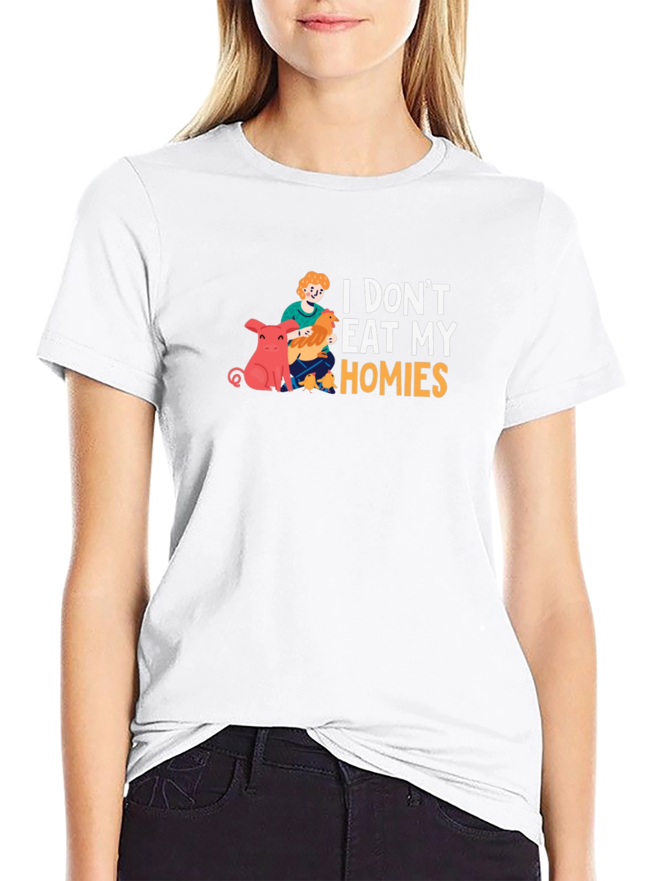 Vegan T-Shirt - I Dont Eat My Homies