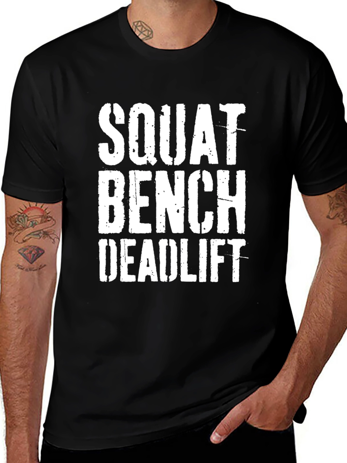 Squat Bench Deadlift Workout T-Shirt - Gym Motivation