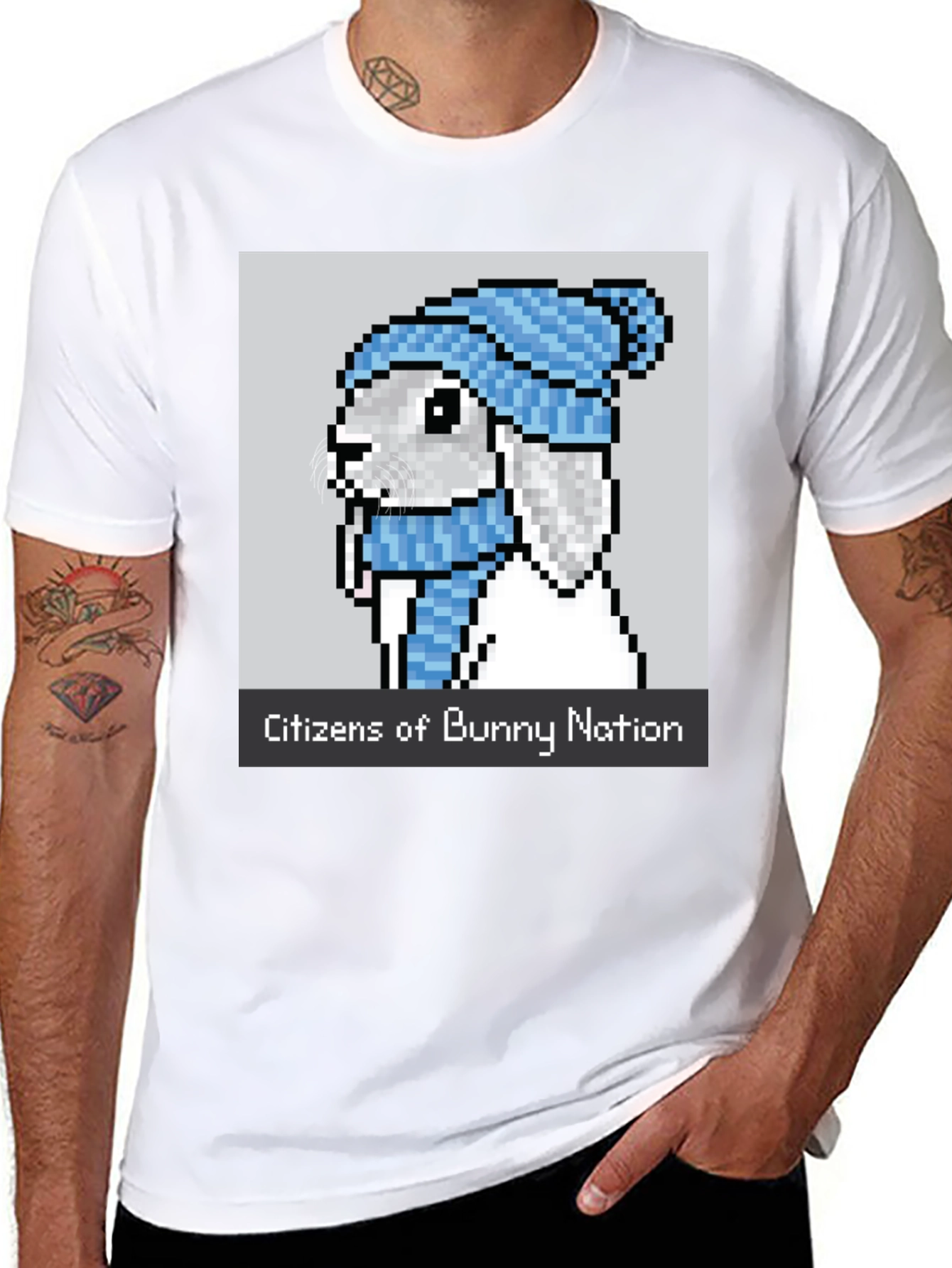 Citizens of Bunny Nation Black T-Shirt