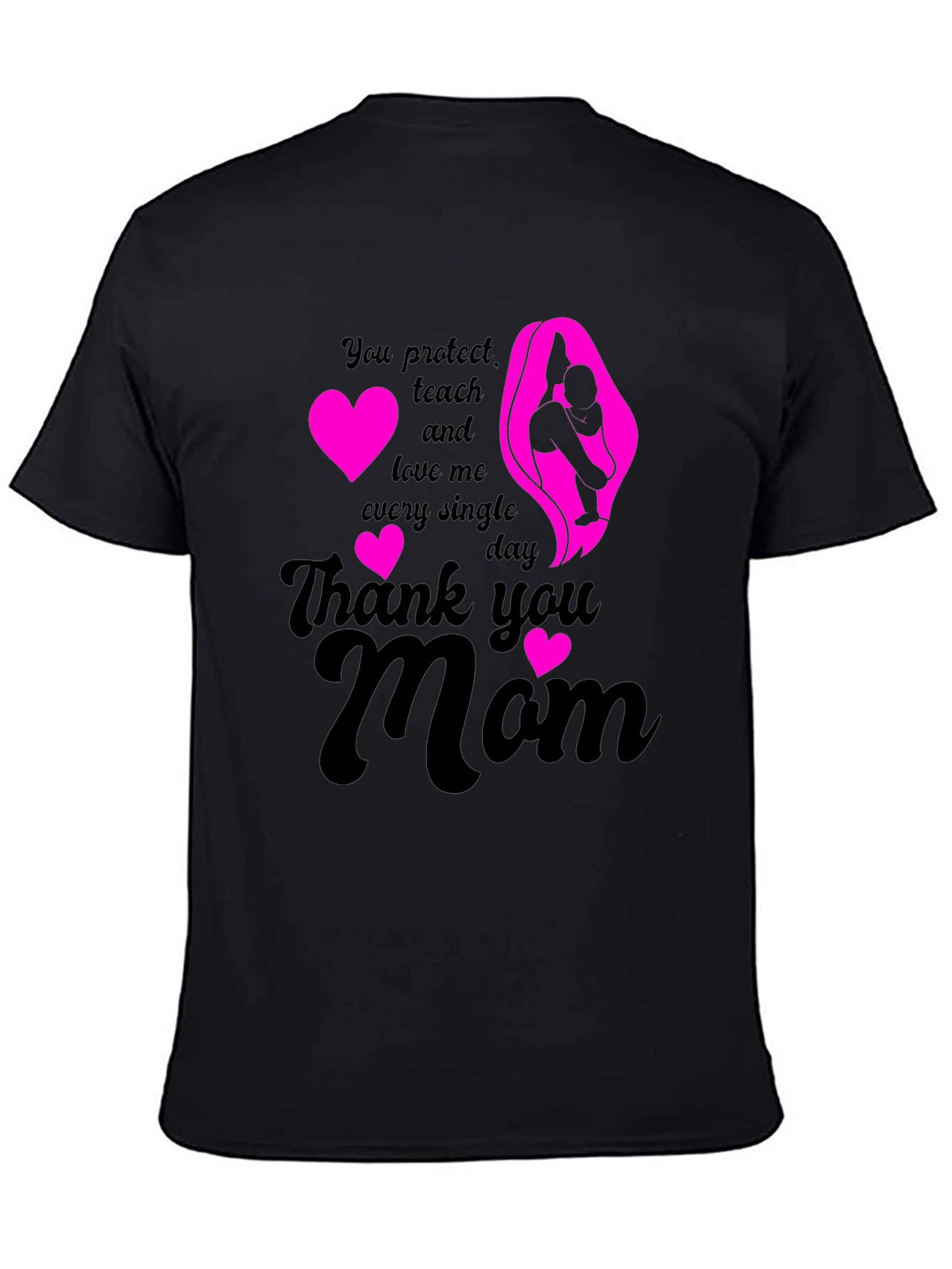 Thank You Mom T-Shirt - Heart Design