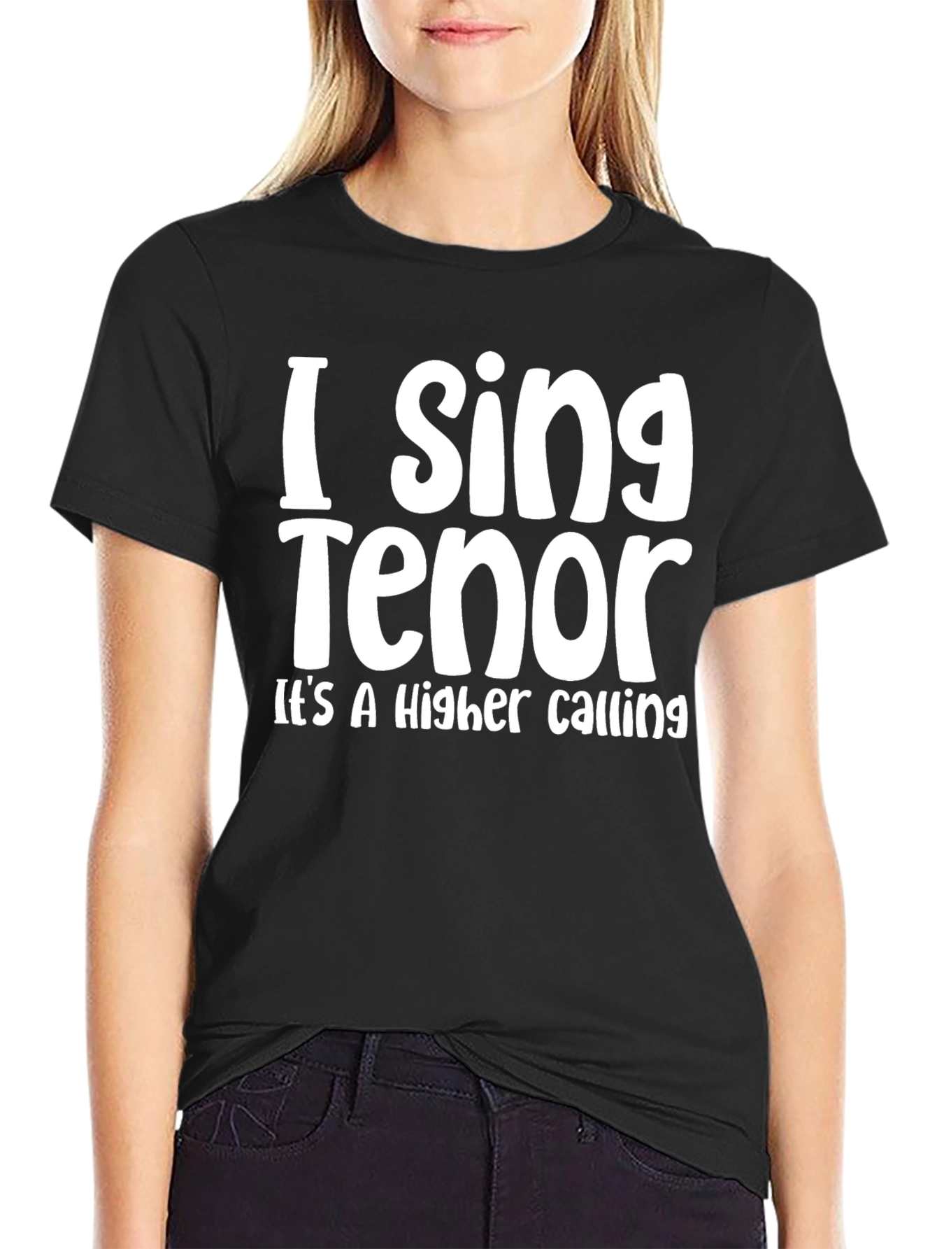 I Sing Tenor - Mens Black T-Shirt