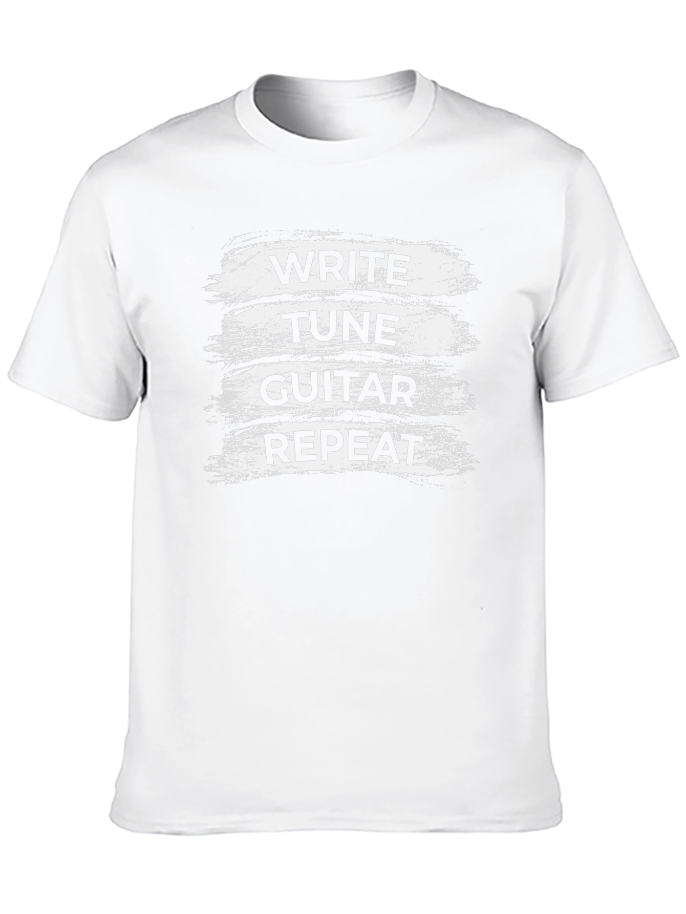 Write Tune Guitar Repeat Black T-Shirt