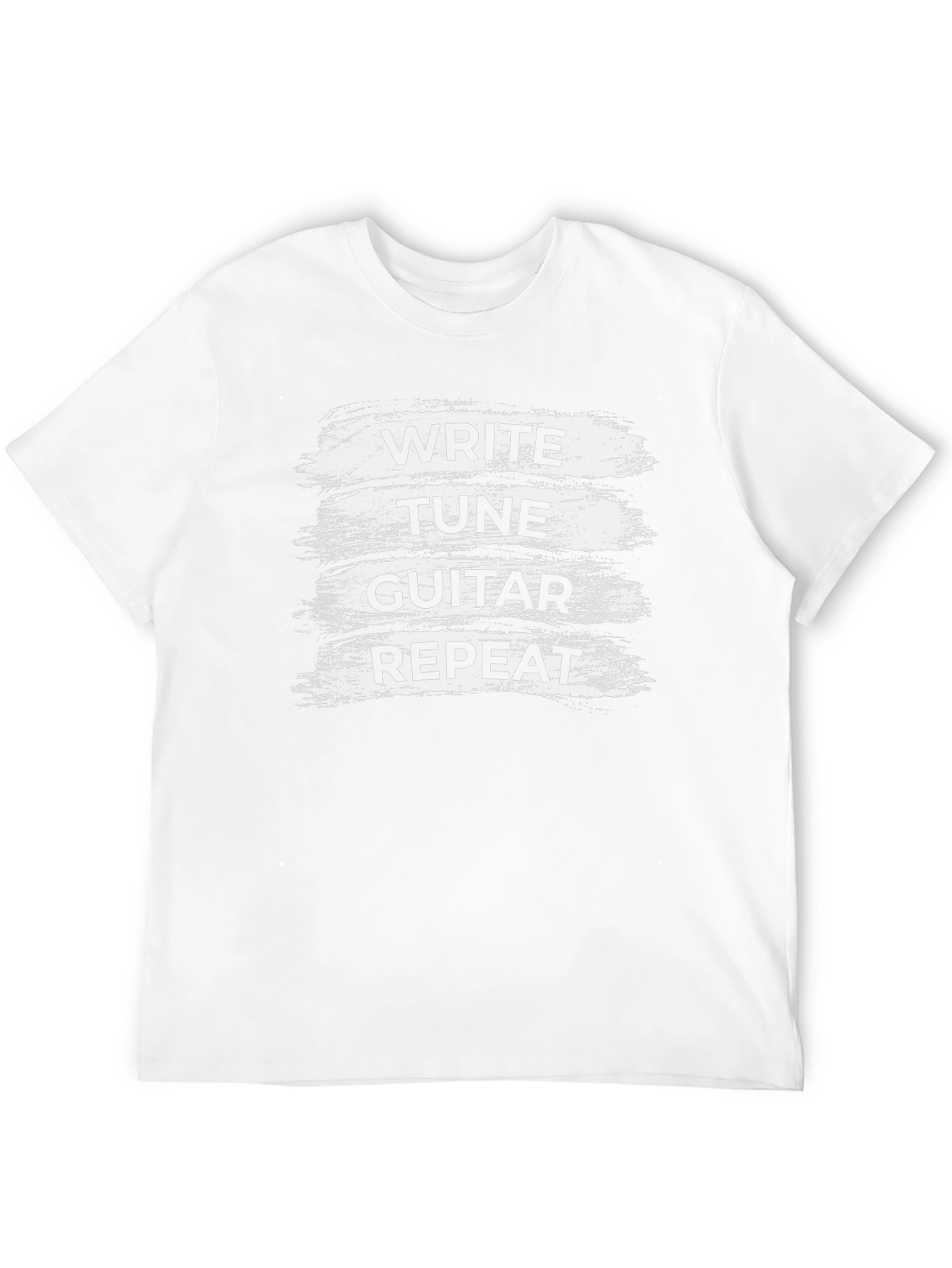 Write Tune Guitar Repeat Black T-Shirt