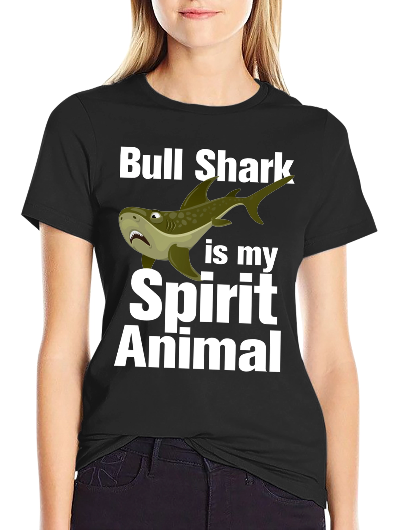 Bull Shark Spirit Animal Graphic T-Shirt