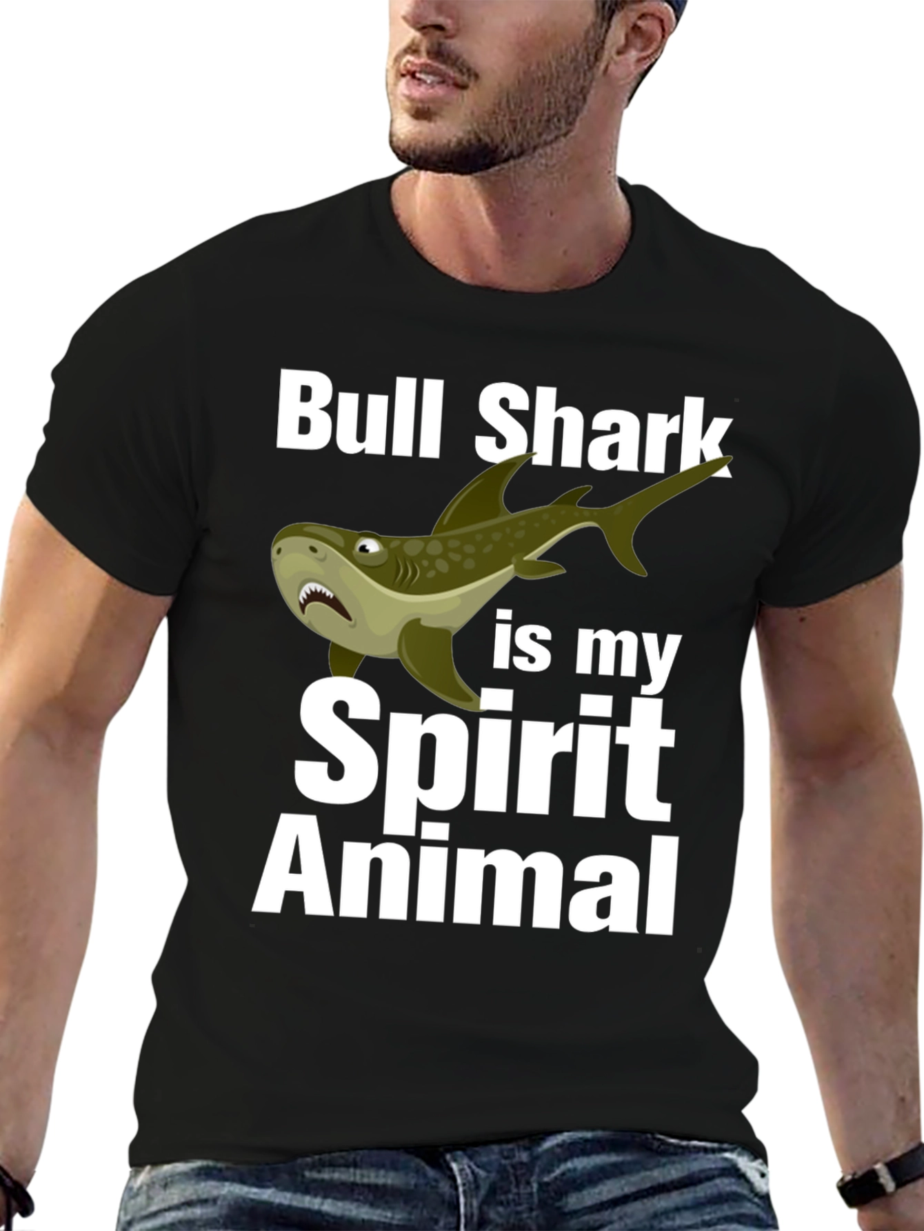 Bull Shark Spirit Animal Graphic T-Shirt