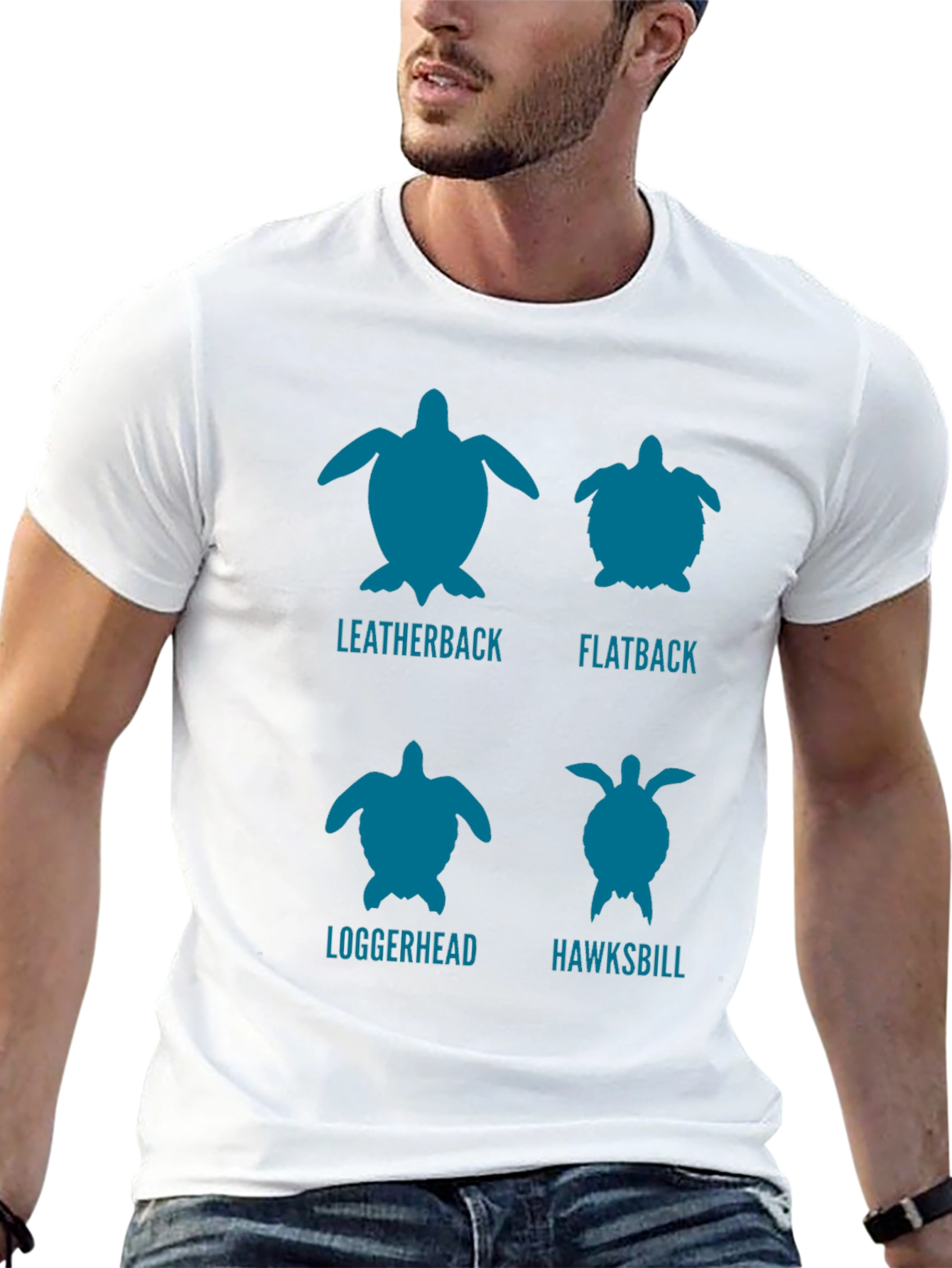 Turtle Species Graphic Tee - Conservation Awareness