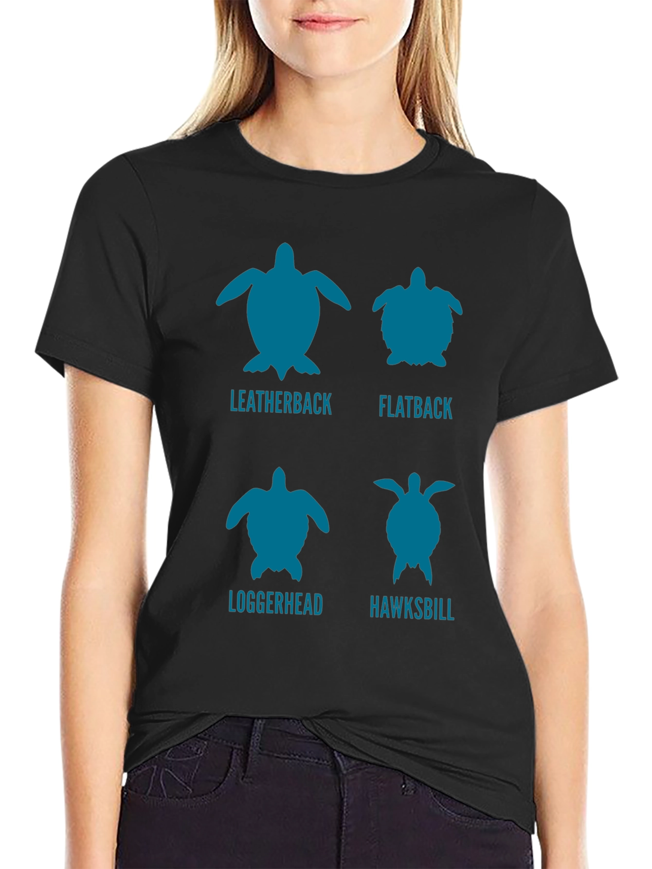 Turtle Species Graphic Tee - Conservation Awareness