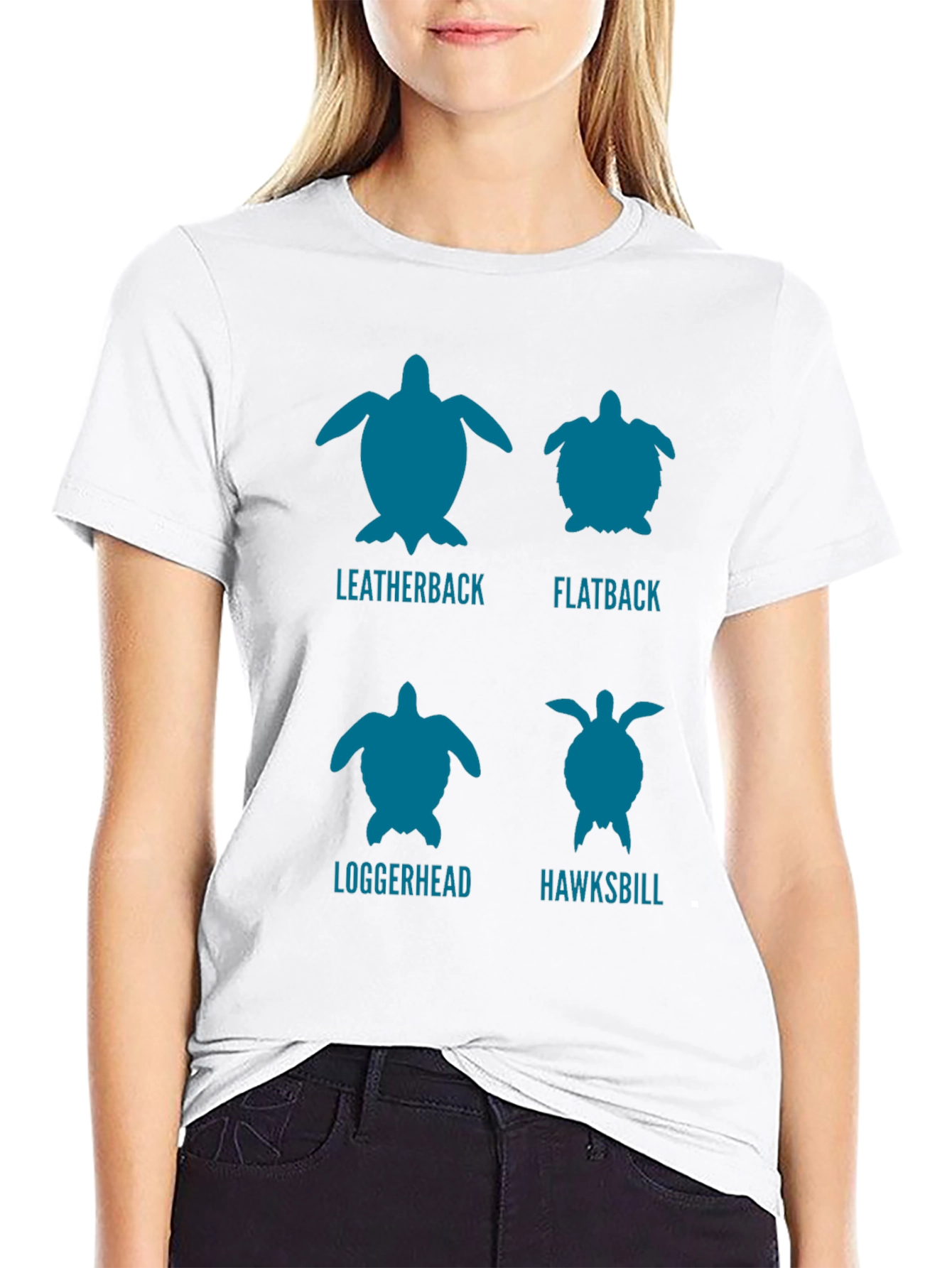 Turtle Species Graphic Tee - Conservation Awareness