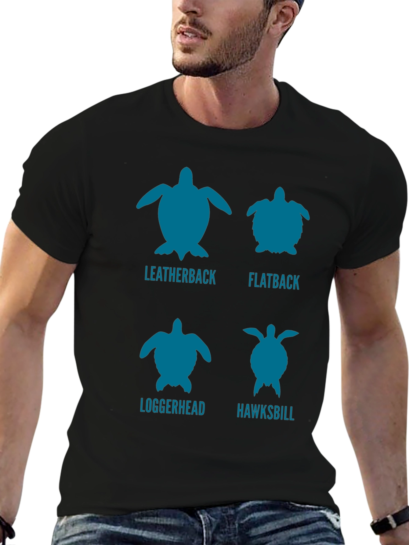 Turtle Species Graphic Tee - Conservation Awareness