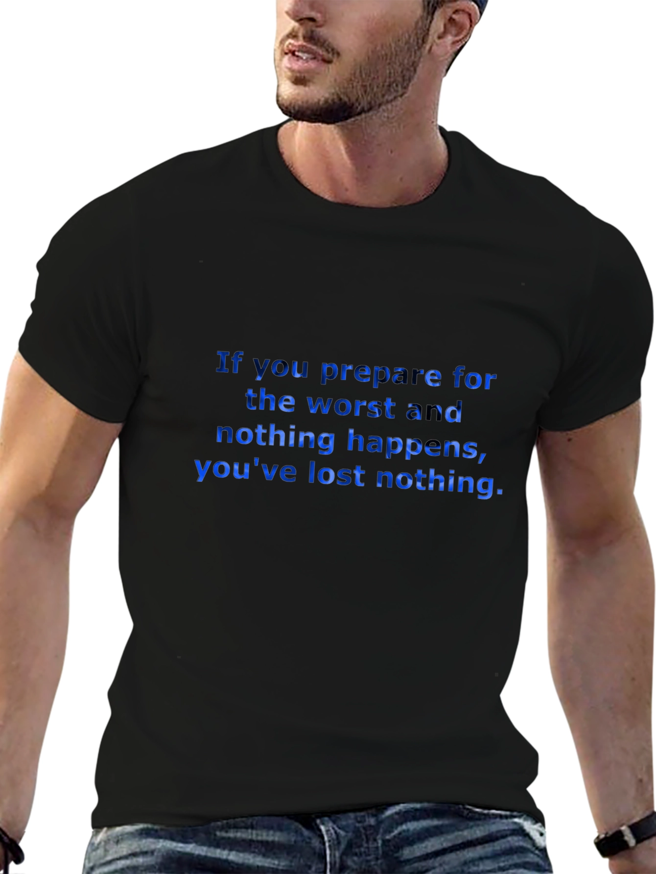 Motivational Quote Black T-Shirt