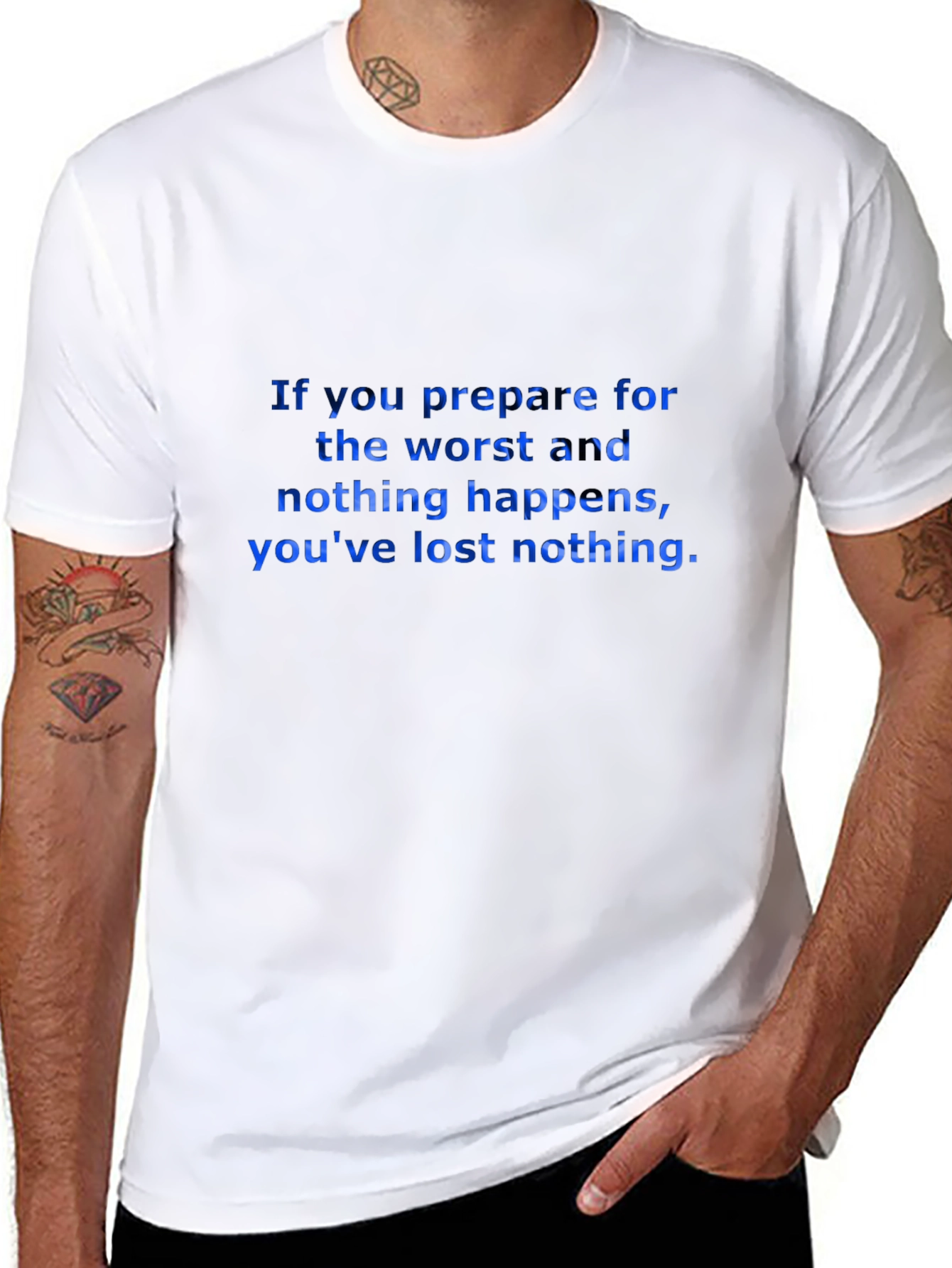 Motivational Quote Black T-Shirt