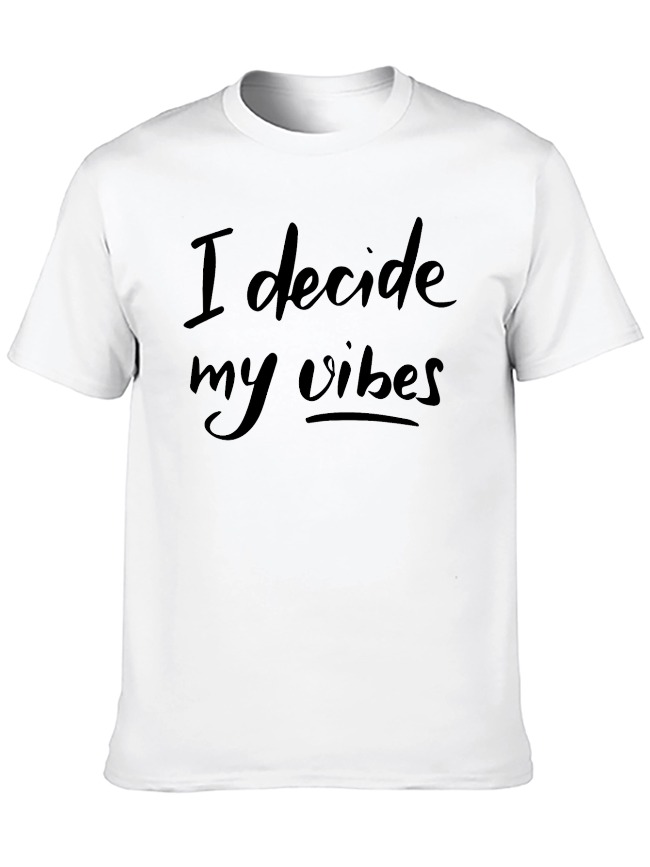 I Decide My Vibes Black Graphic Tee